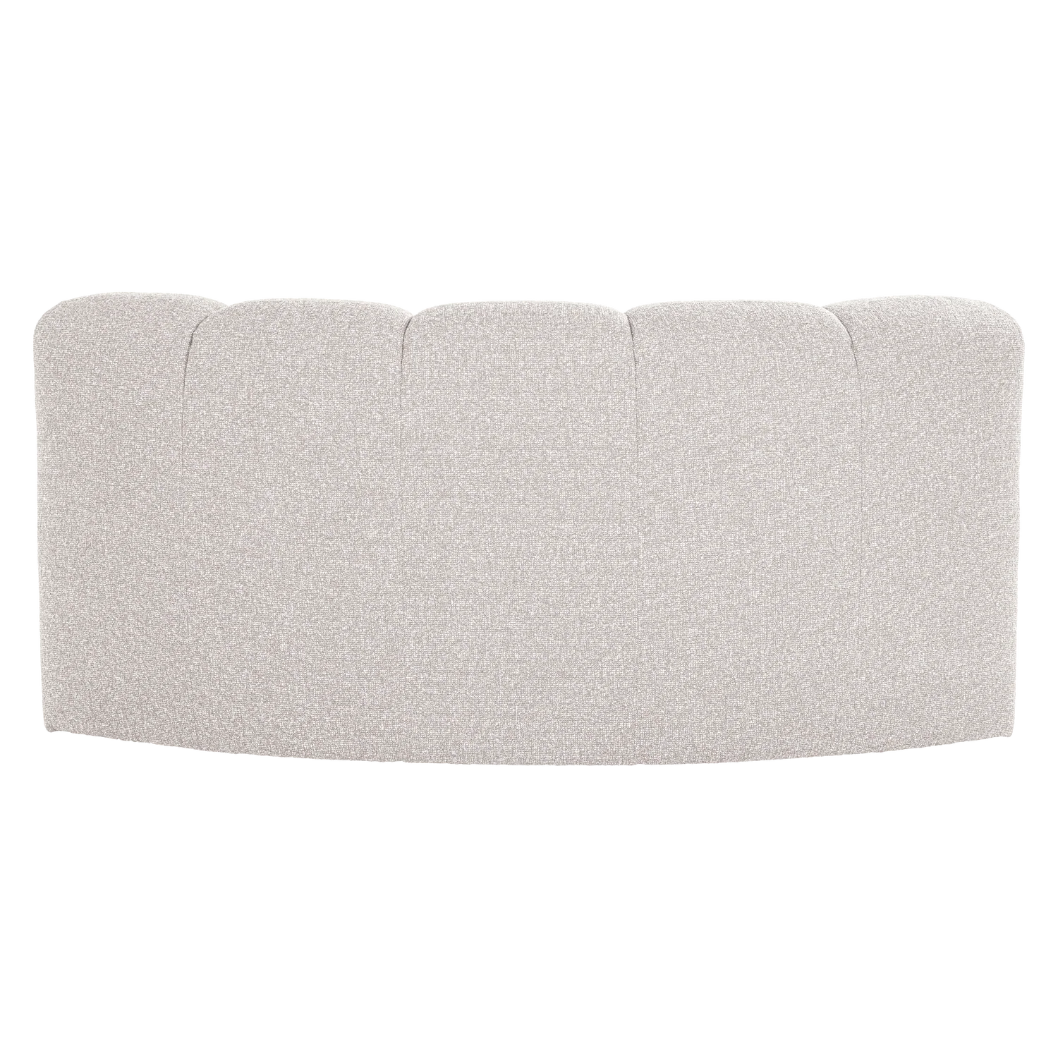 Sofa modułowa MOJO BENCH - element narożny półokrągły ecru bouclé - Image 5