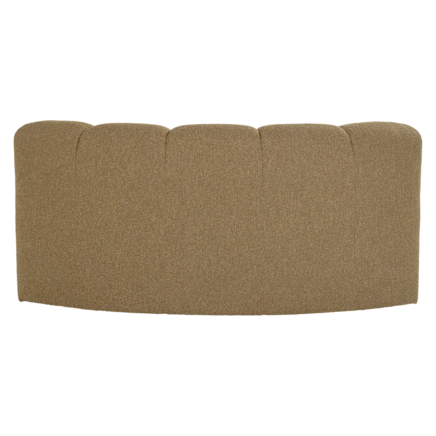 Sofa modułowa MOJO BENCH - element narożny półokrągły miodowy bouclé - Image 4