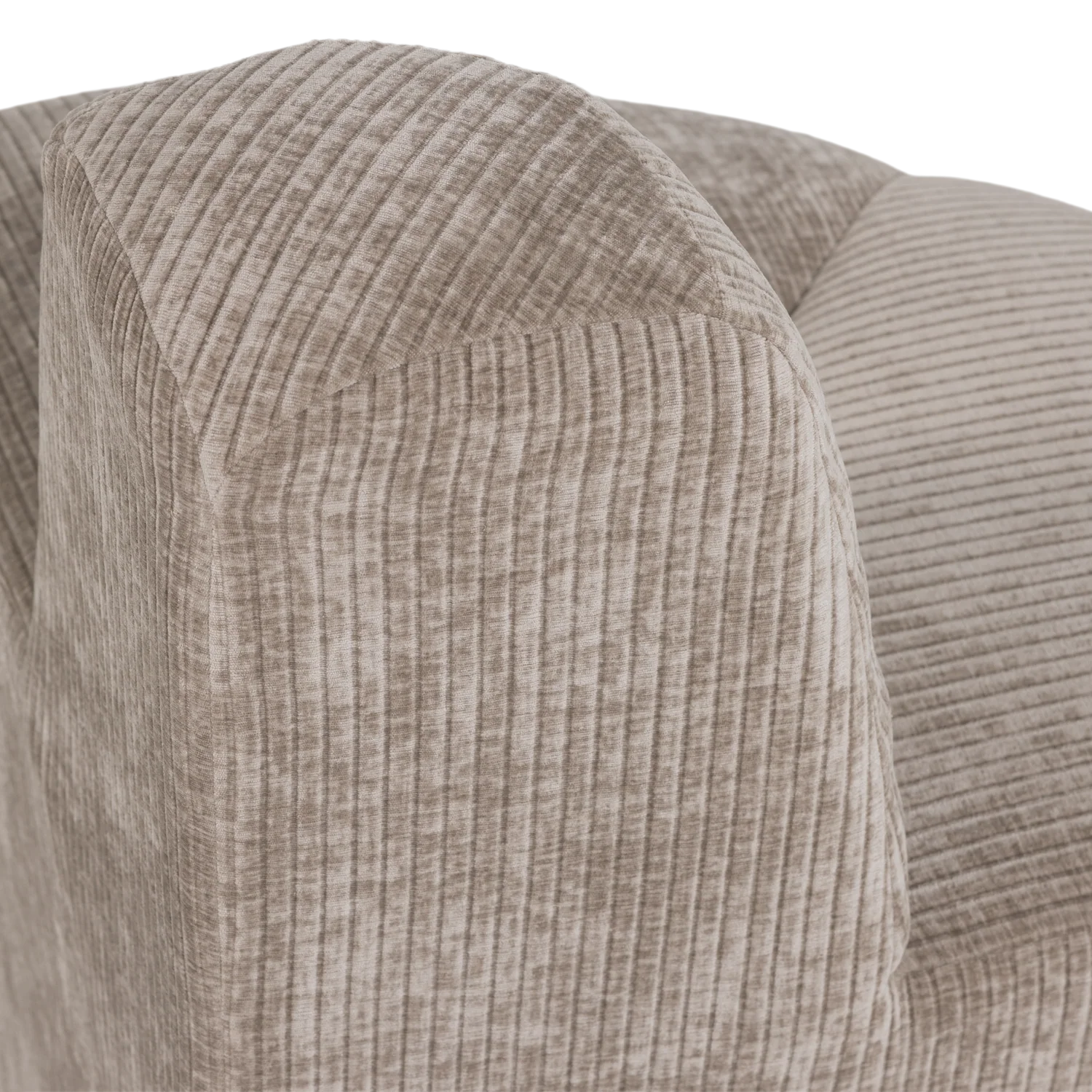 Sofa modułowa MOJO BENCH - element narożny zaokrąglony beżowy sztruks - Image 6