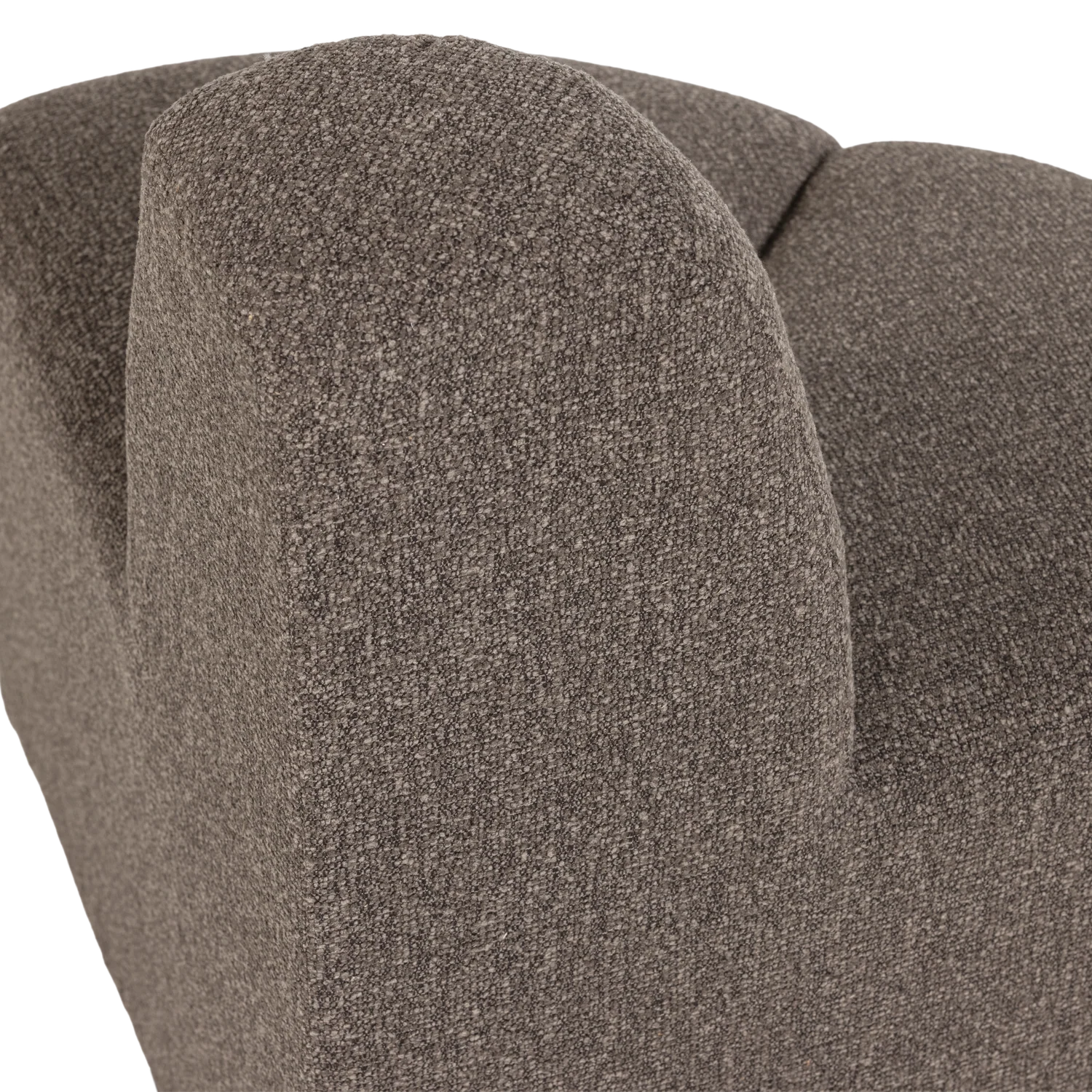 Sofa modułowa MOJO BENCH - element narożny zaokrąglony brązowy bouclé - Image 6