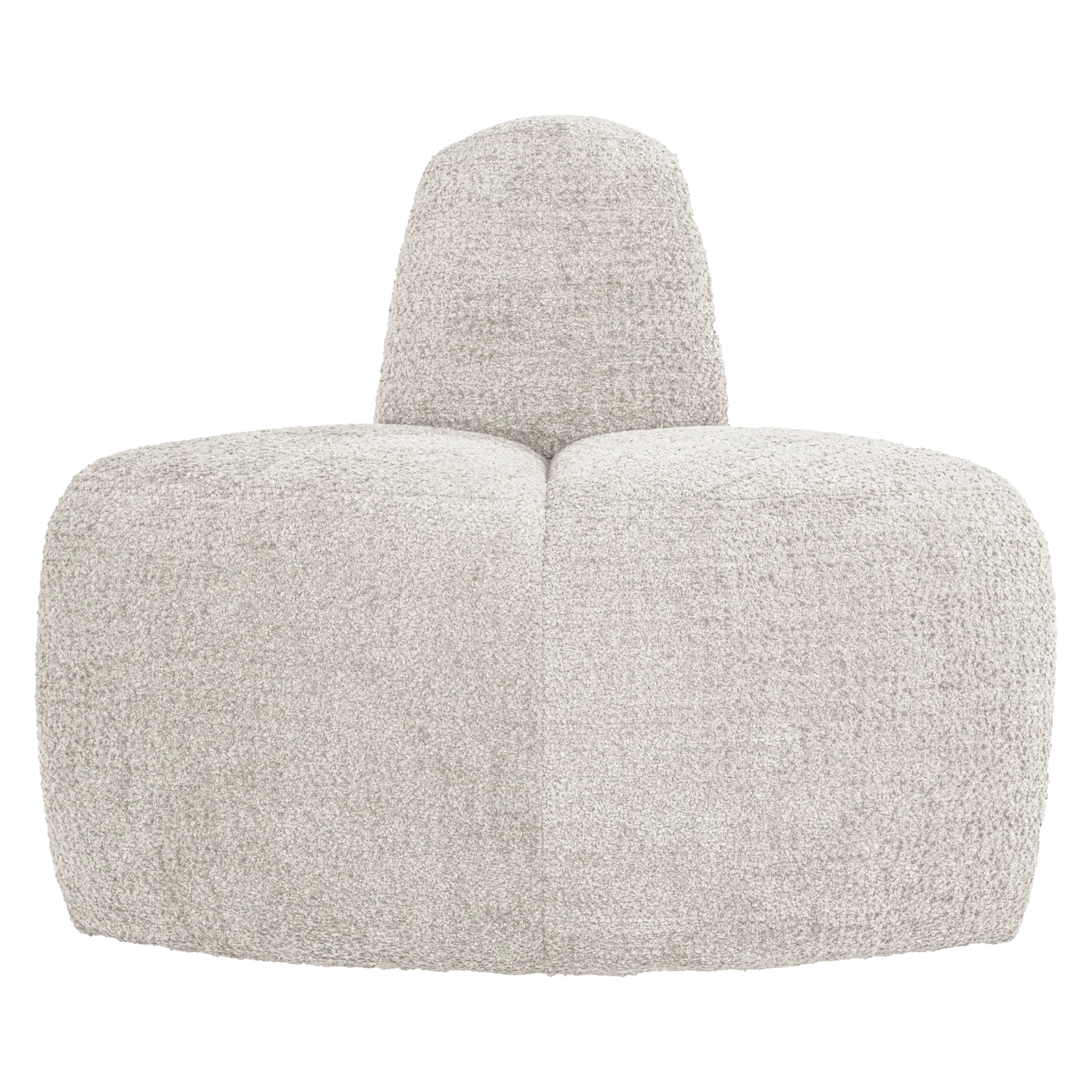 Sofa modułowa MOJO BENCH - element narożny zaokrąglony ecru szenil - Image 3