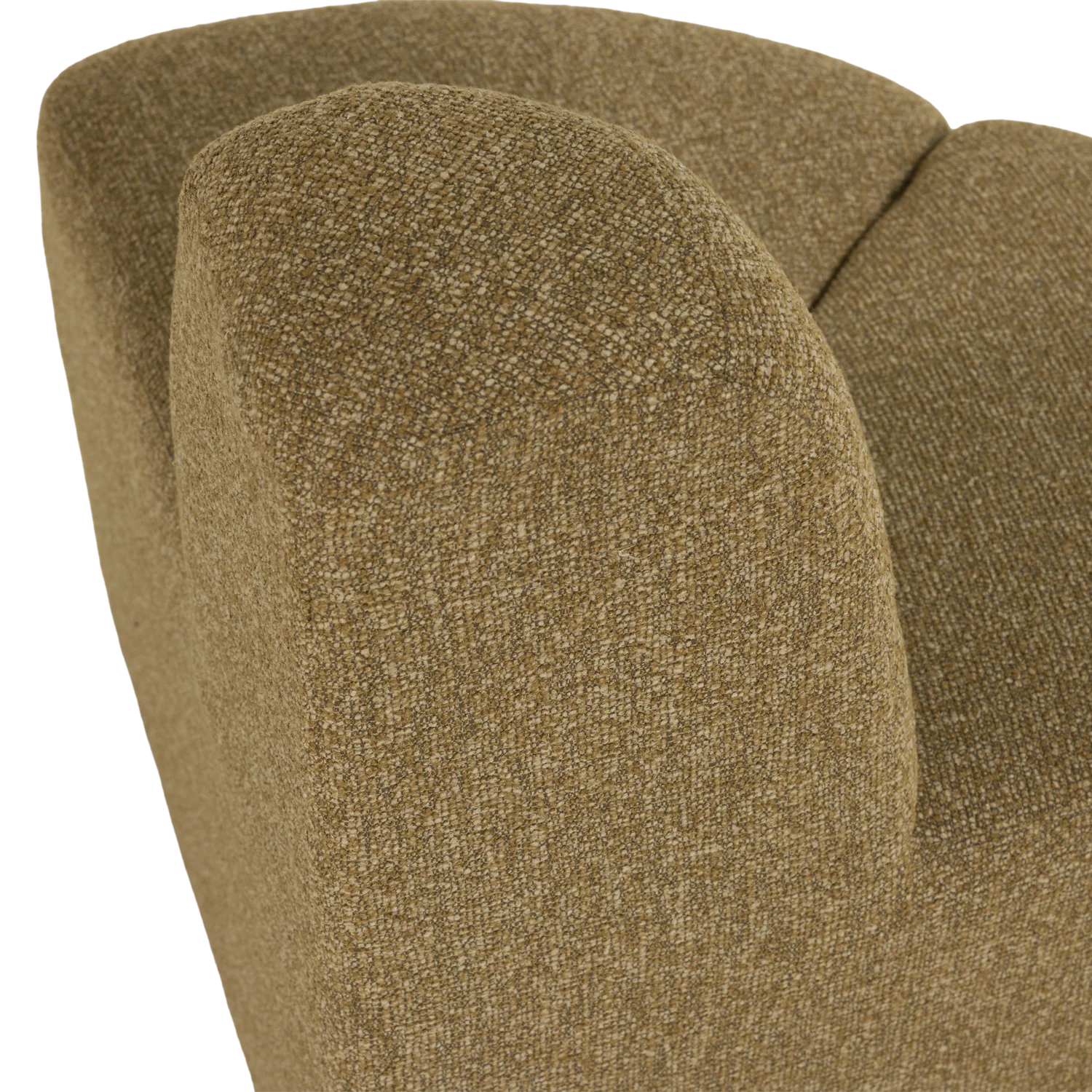 Sofa modułowa MOJO BENCH - element narożny zaokrąglony miodowy bouclé - Image 6