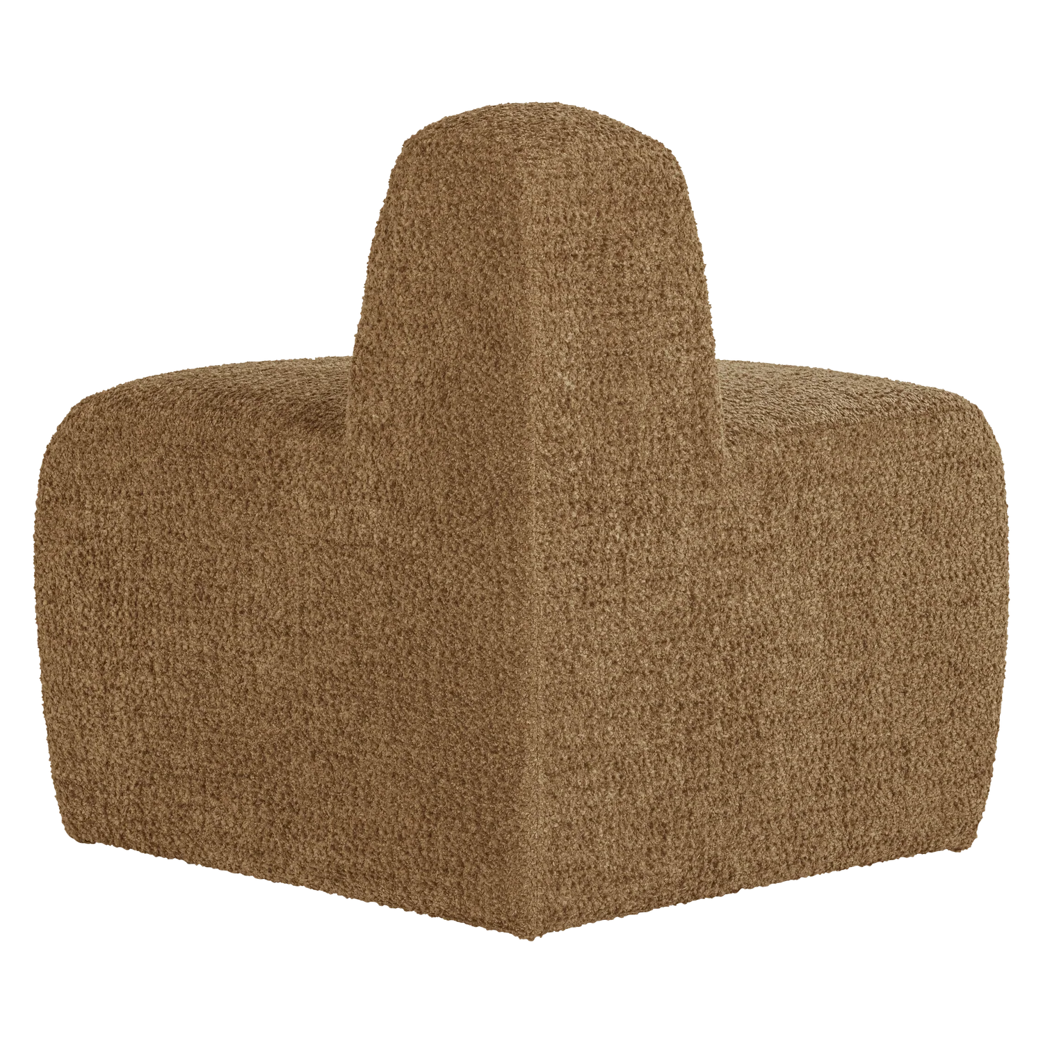 Sofa modułowa MOJO BENCH - element narożny zaokrąglony miodowy szenil - Image 4
