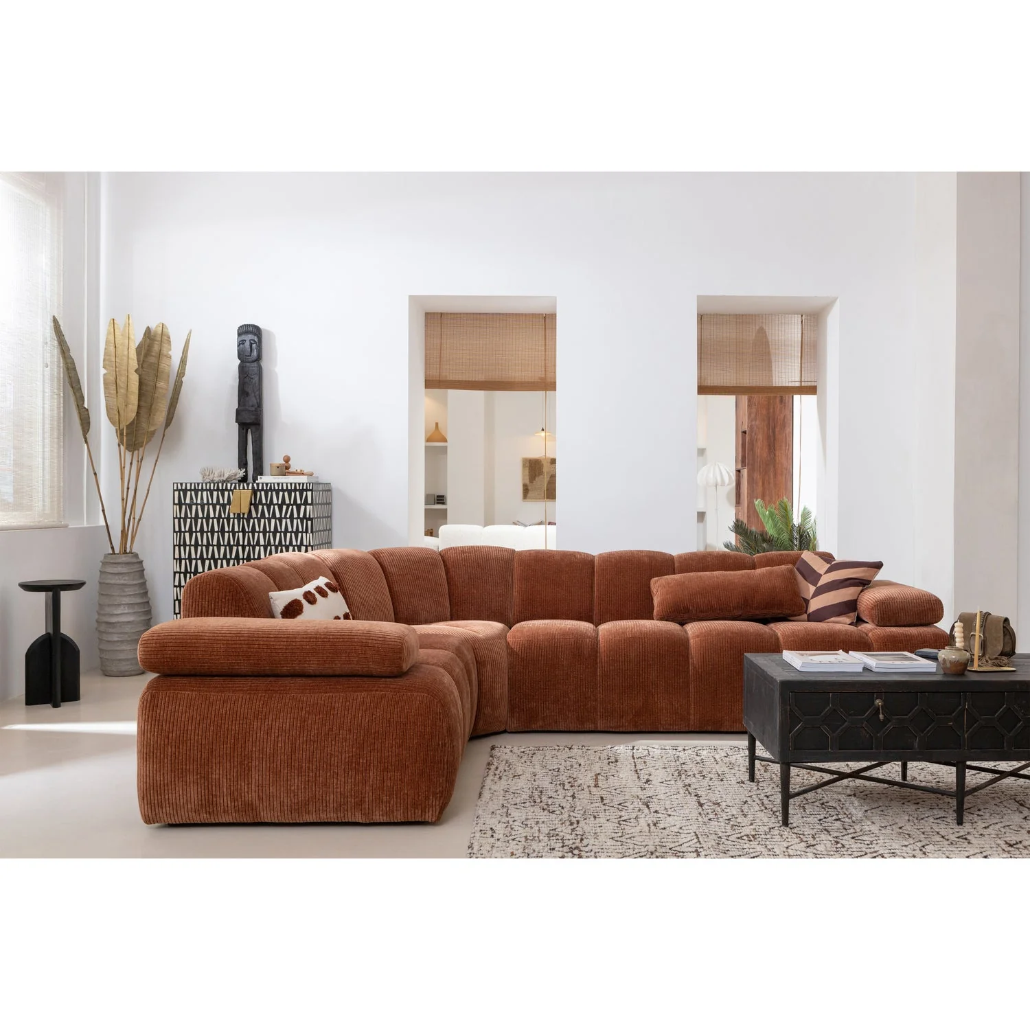 Sofa modułowa MOJO - element prawostronny ecru sztruks - Image 2