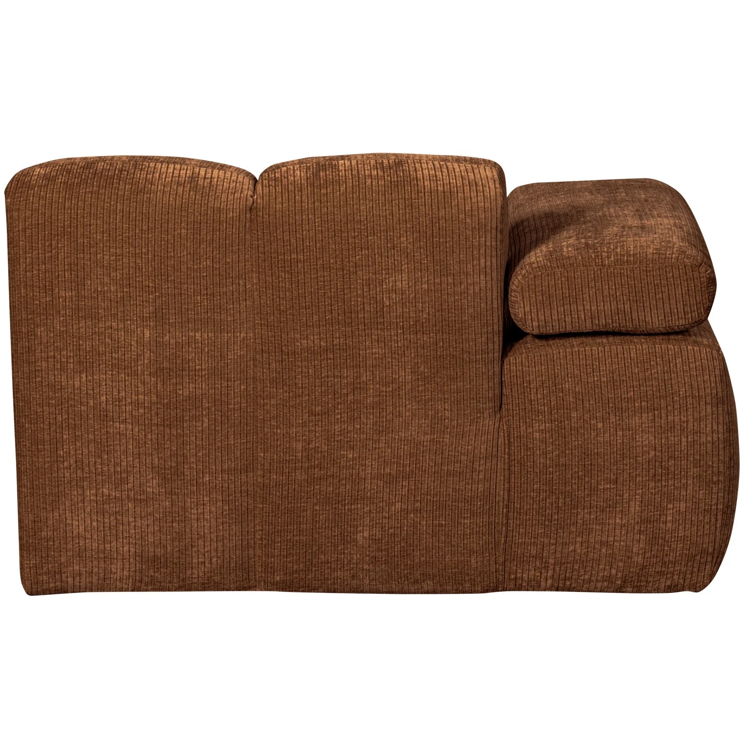 Sofa modułowa MOJO - szezlong lewostronny rdzawy brązowy sztruks - Image 4