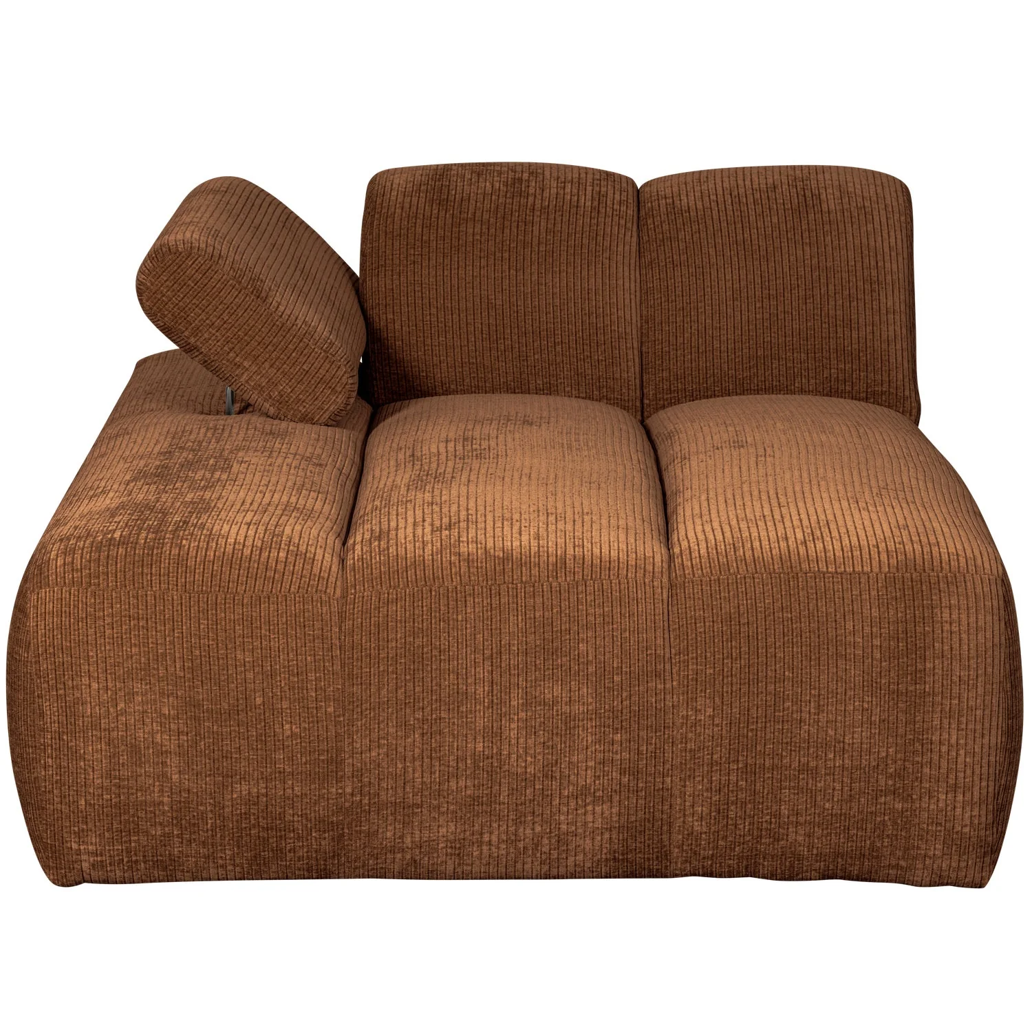 Sofa modułowa MOJO - szezlong lewostronny rdzawy brązowy sztruks - Image 6