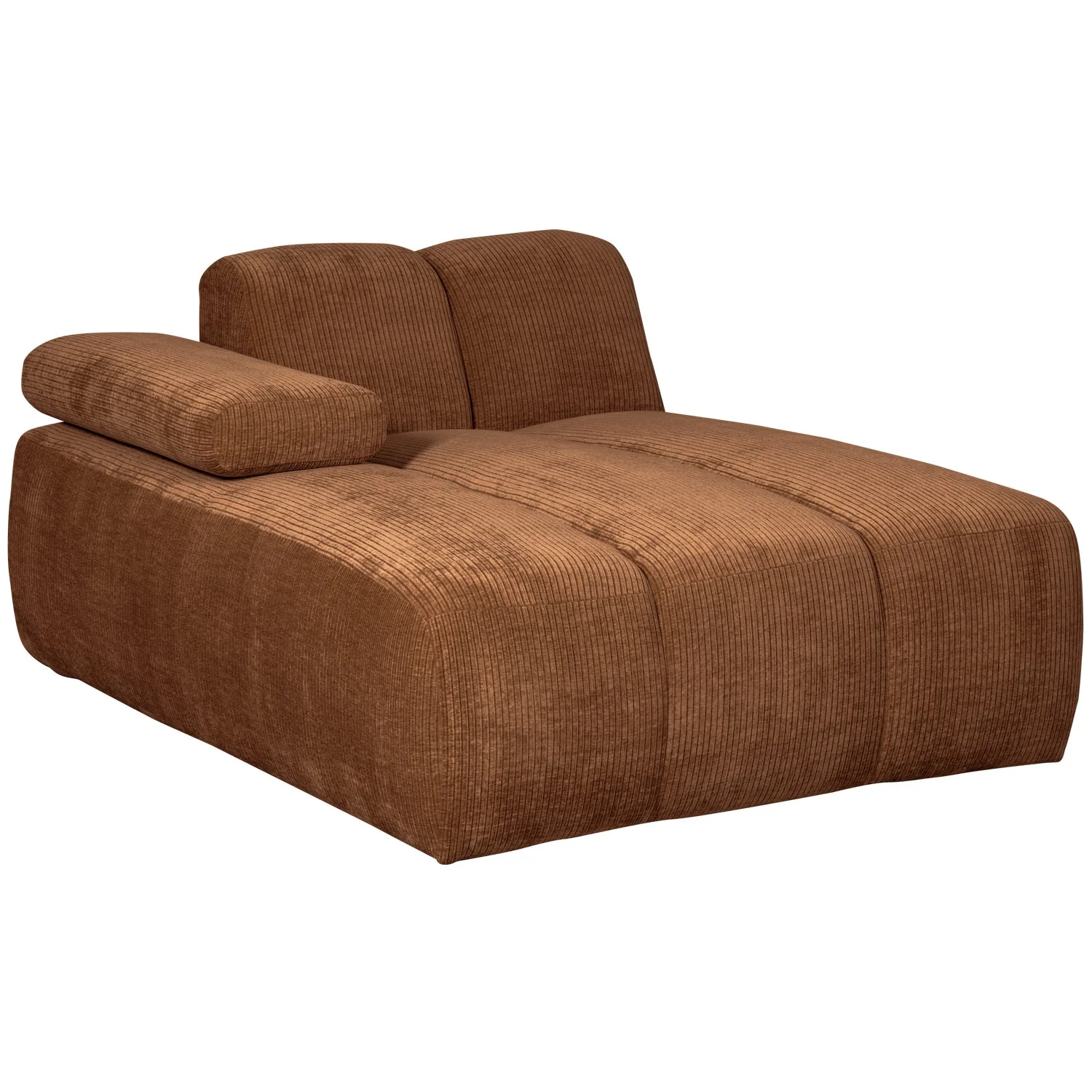 Sofa modułowa MOJO - szezlong lewostronny rdzawy brązowy sztruks - Image 7