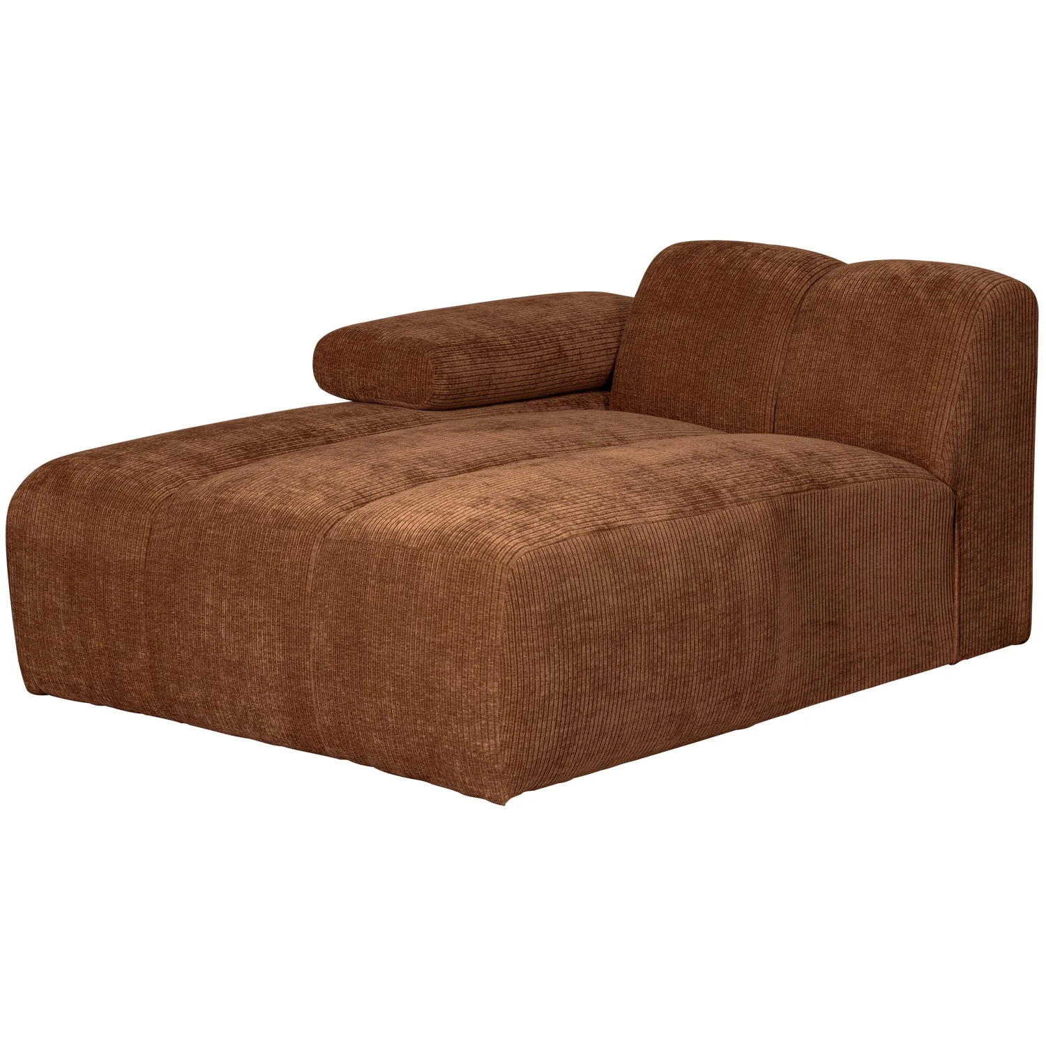 Sofa modułowa MOJO - szezlong lewostronny rdzawy brązowy sztruks - Image 8