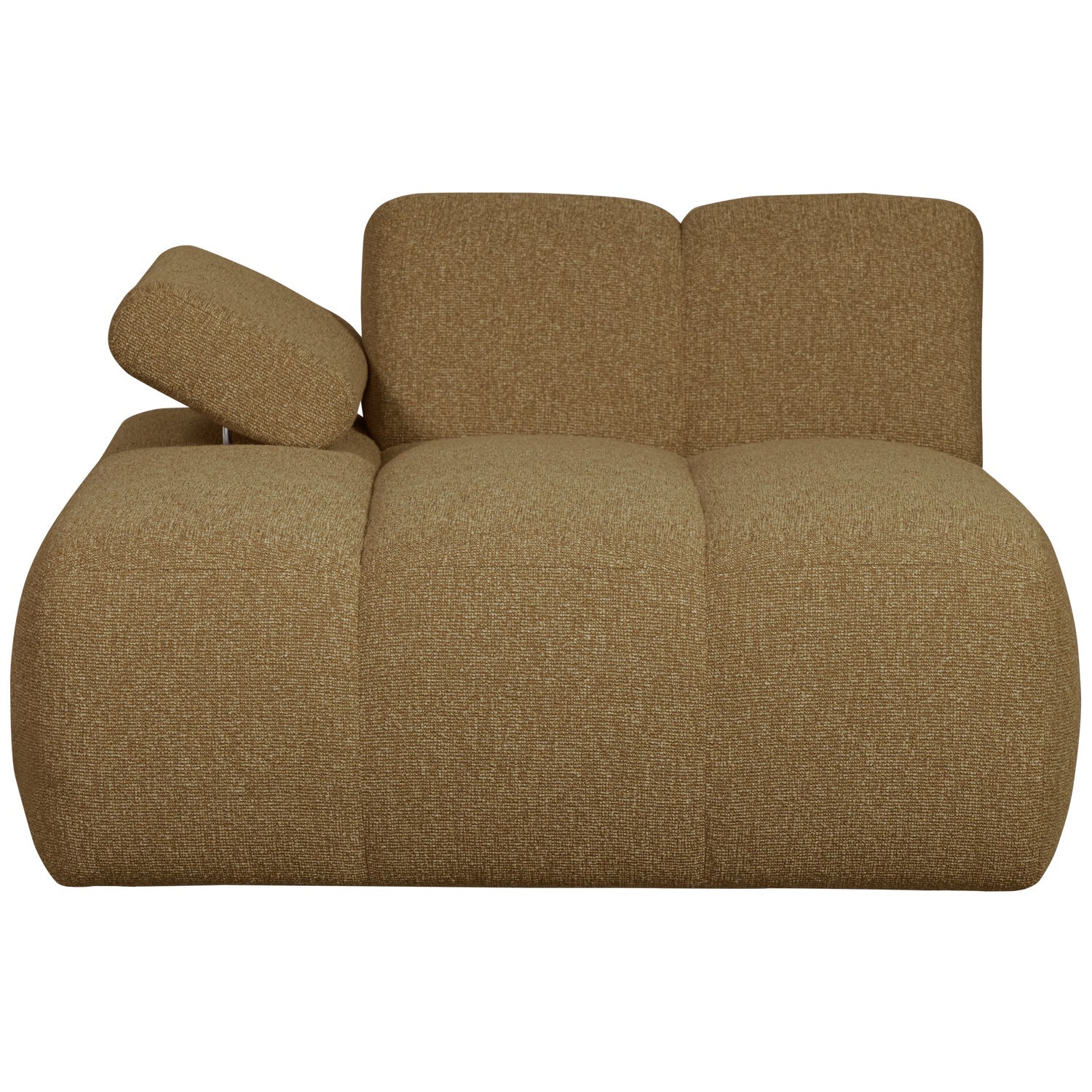 Sofa modułowa MOJO - szezlong lewostronny ciemny miodowy bouclé - Image 4