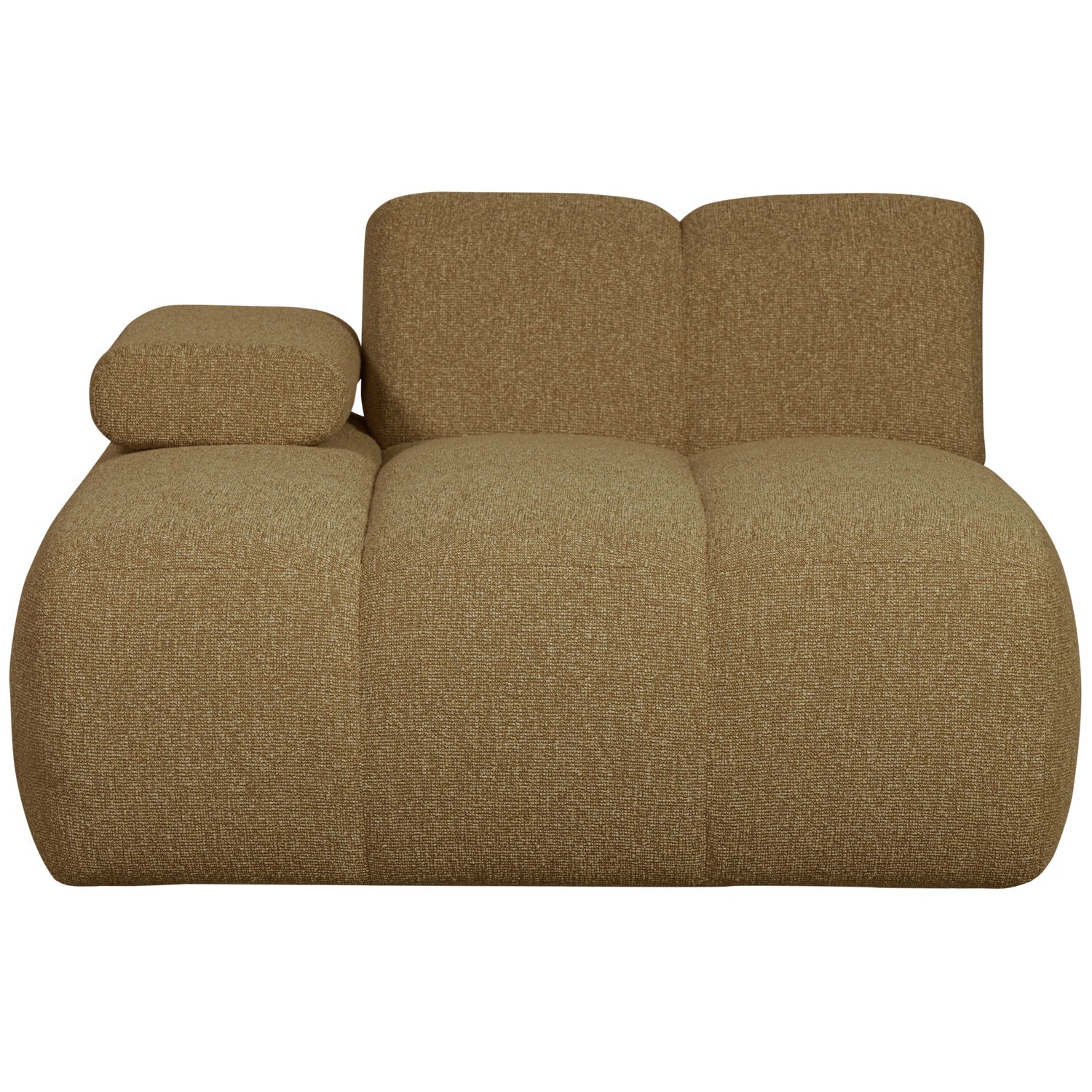 Sofa modułowa MOJO - szezlong lewostronny ciemny miodowy bouclé - Image 8