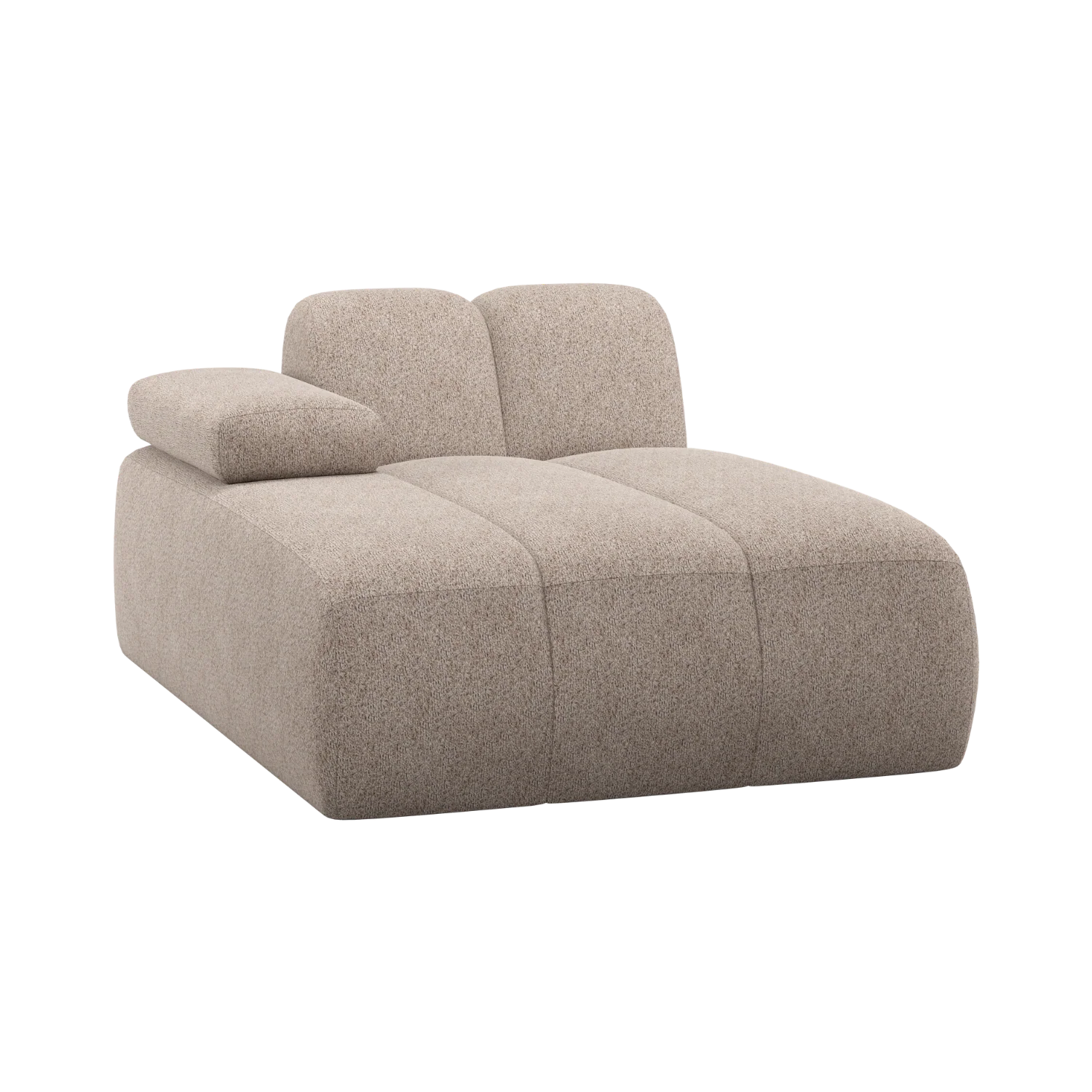 Sofa modułowa MOJO - szezlong lewostronny piaskowy baranek