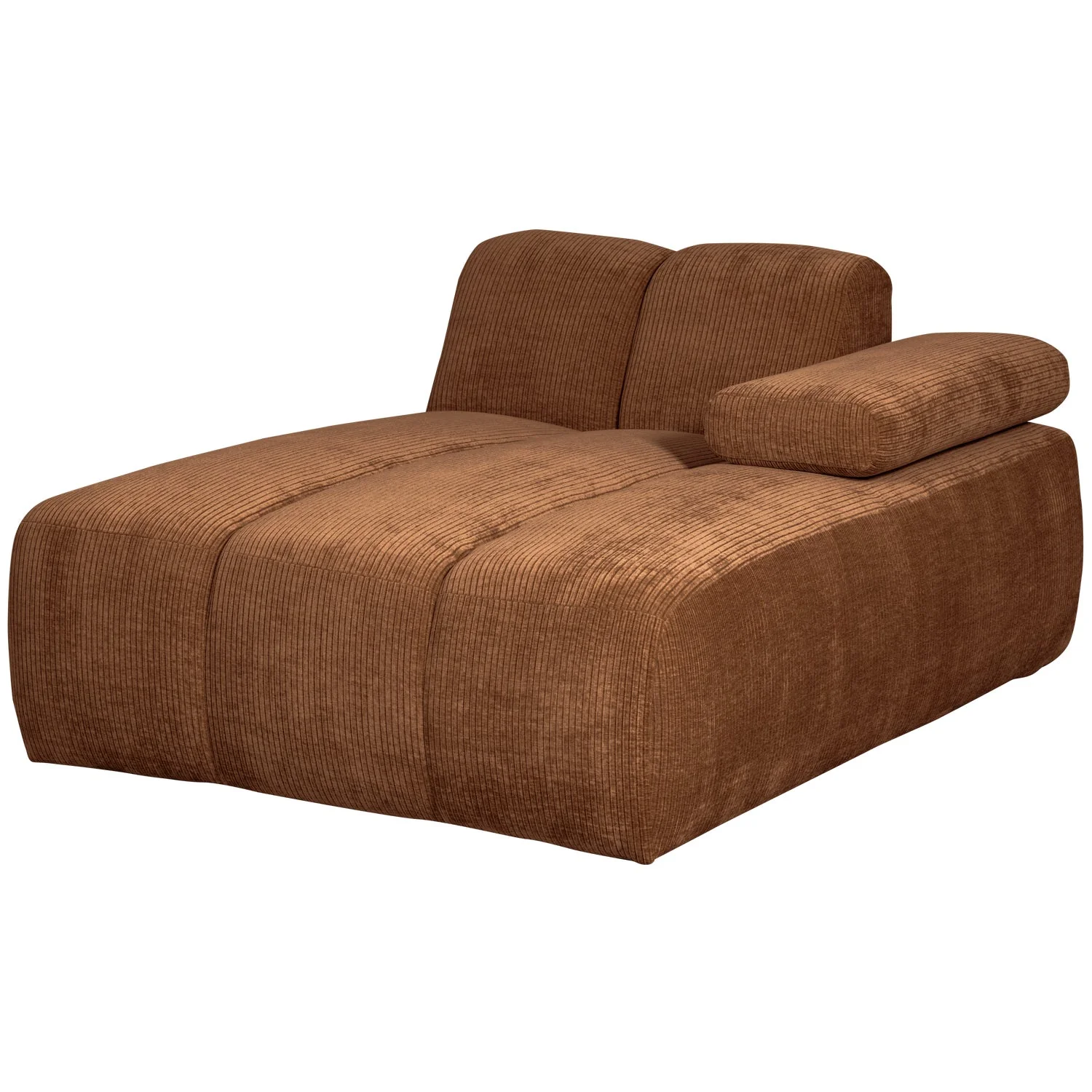 Sofa modułowa MOJO - szezlong prawostronny rdzawy brązowy sztruks - Image 7