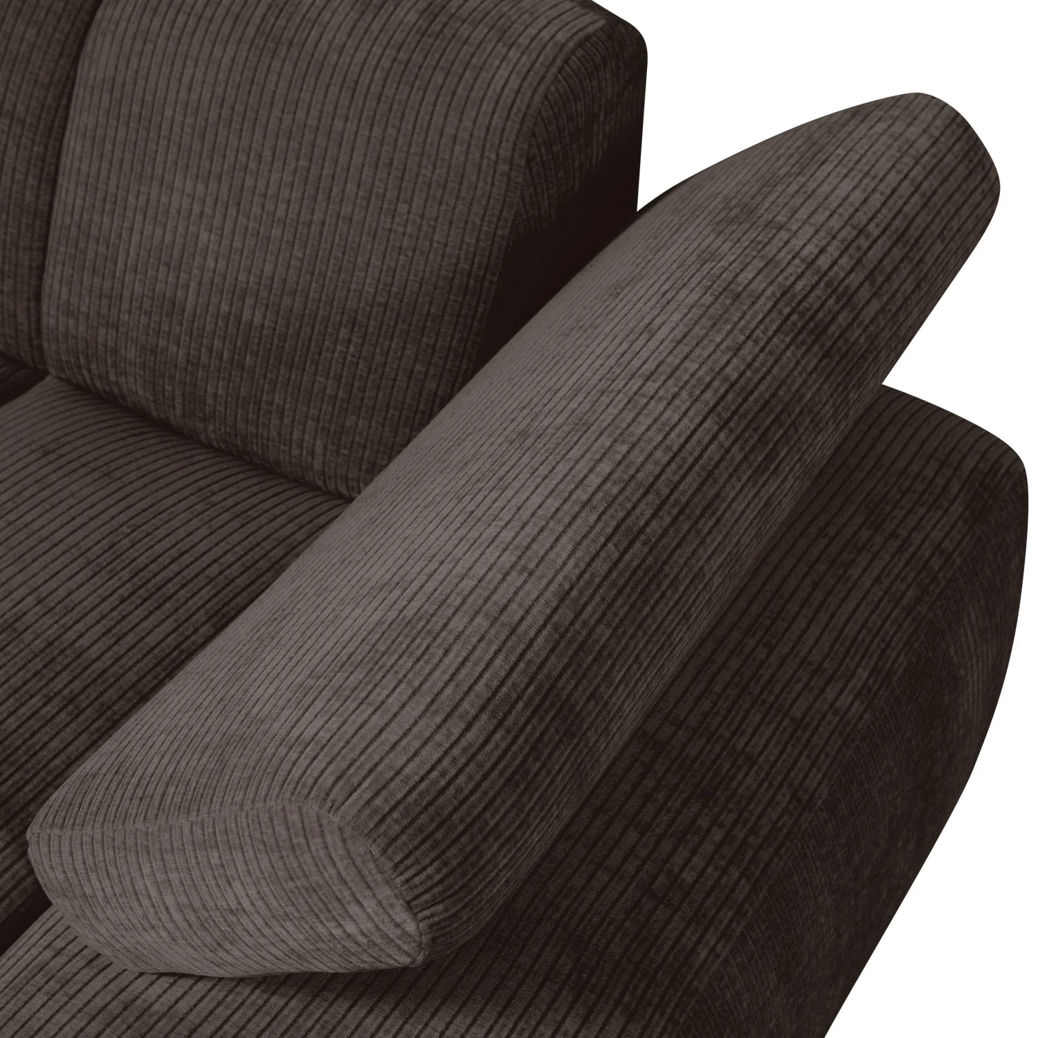 Sofa modułowa MOJO - szezlong prawostronny ciemnobrązowy sztruks - Image 2