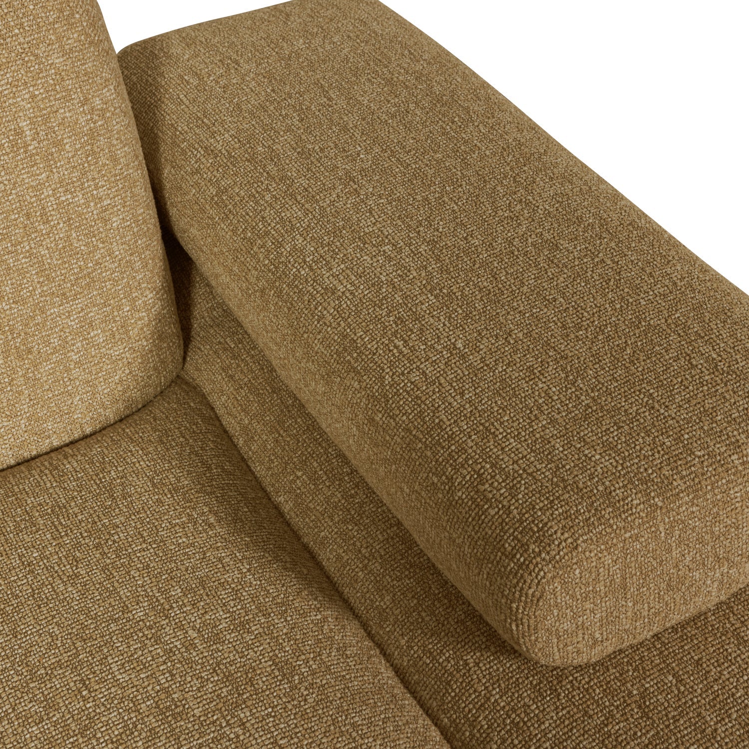 Sofa modułowa MOJO - szezlong prawostronny ciemny miodowy bouclé - Image 2
