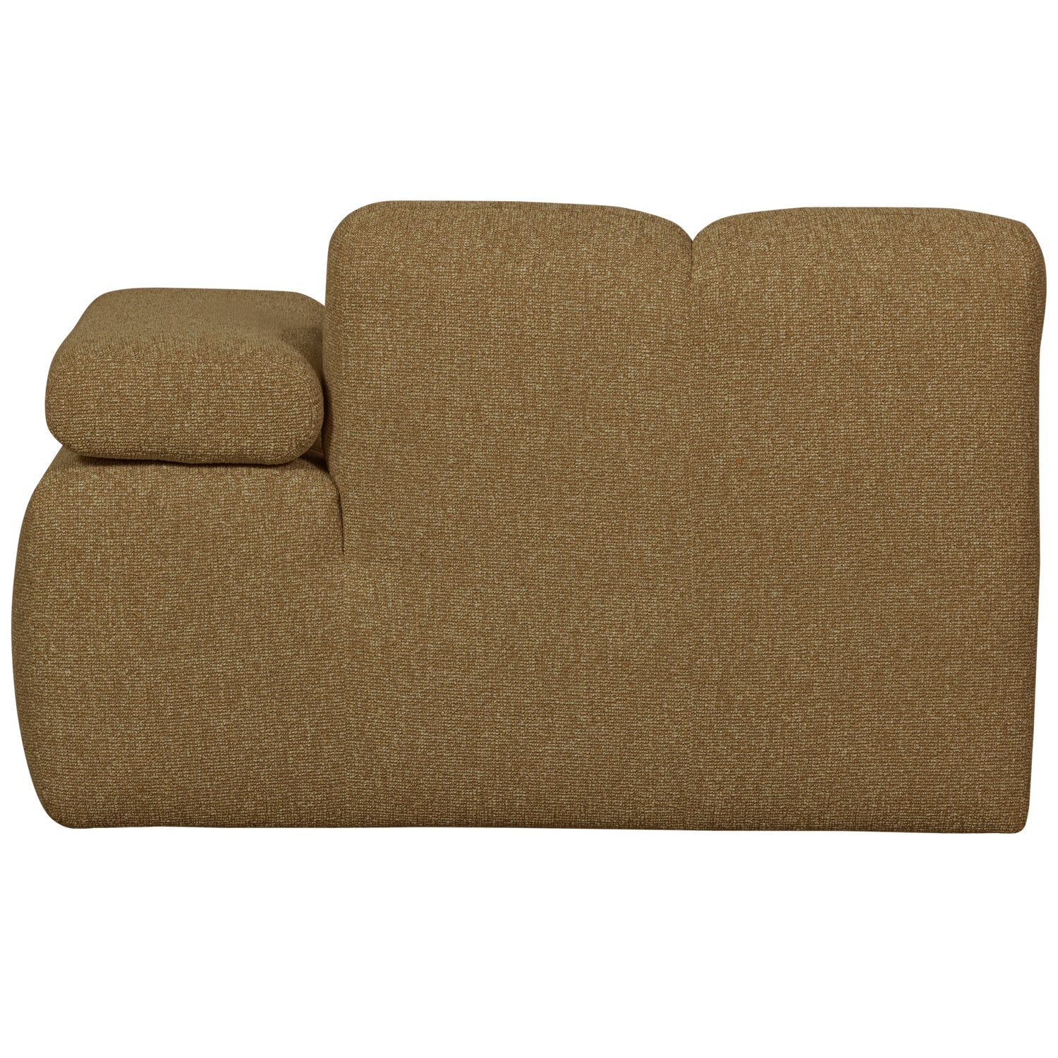 Sofa modułowa MOJO - szezlong prawostronny ciemny miodowy bouclé - Image 4