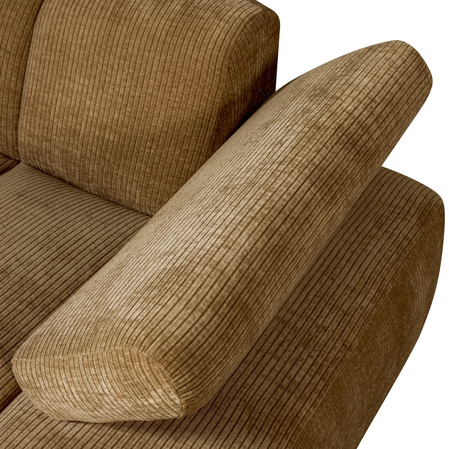 Sofa modułowa MOJO - szezlong prawostronny ciemny miodowy sztruks - Image 2