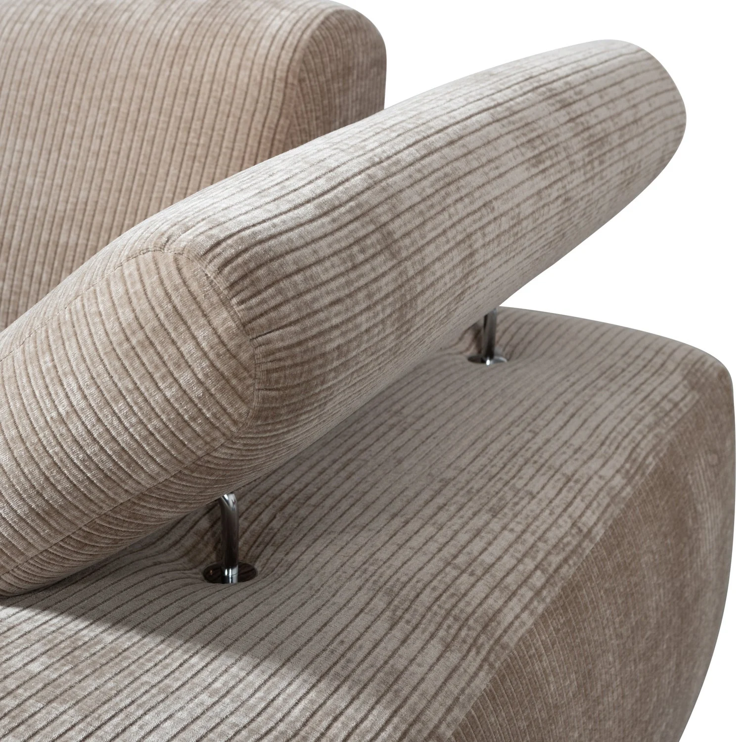 Sofa modułowa MOJO - szezlong prawostronny ciemny piaskowy sztruks - Image 3