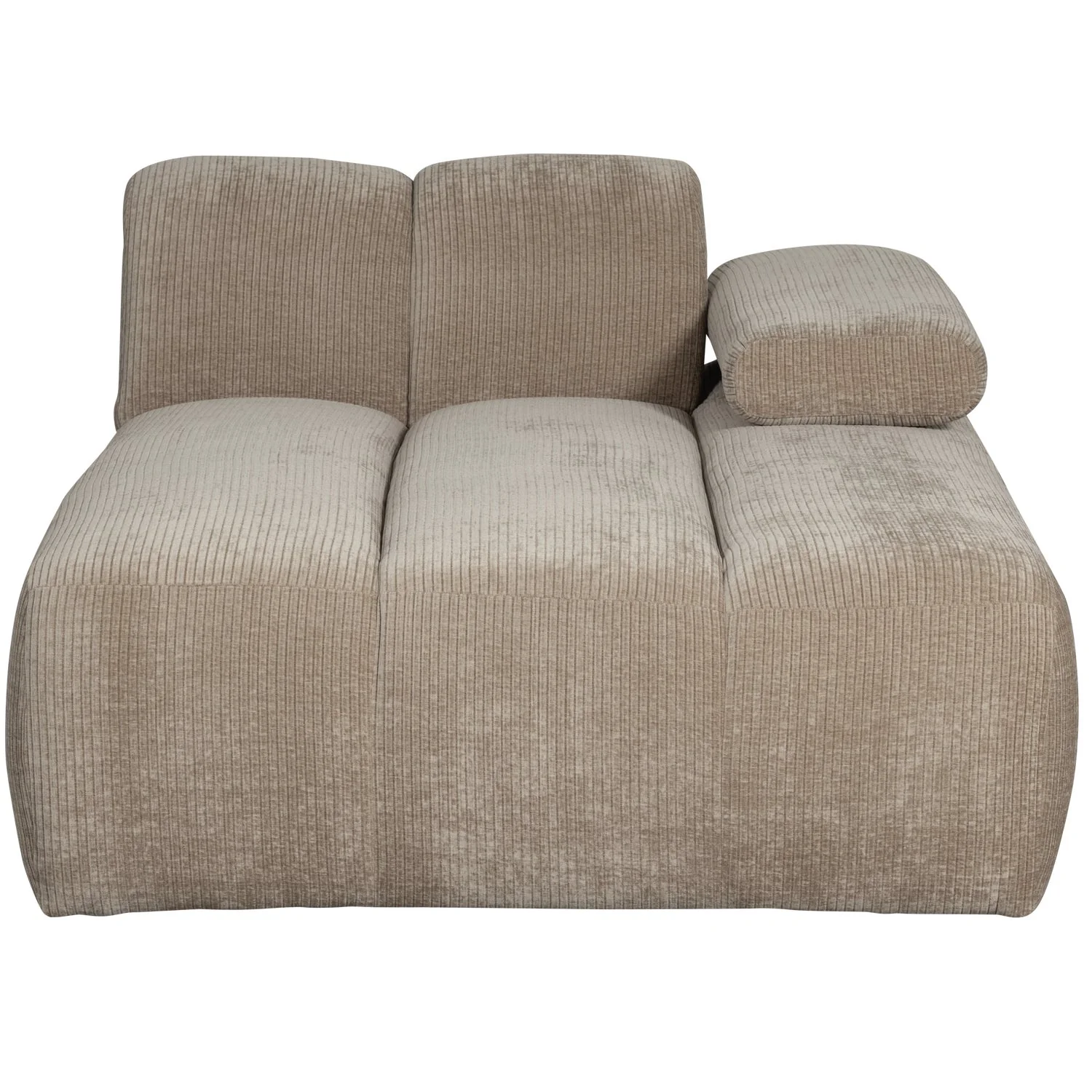 Sofa modułowa MOJO - szezlong prawostronny ciemny piaskowy sztruks - Image 5