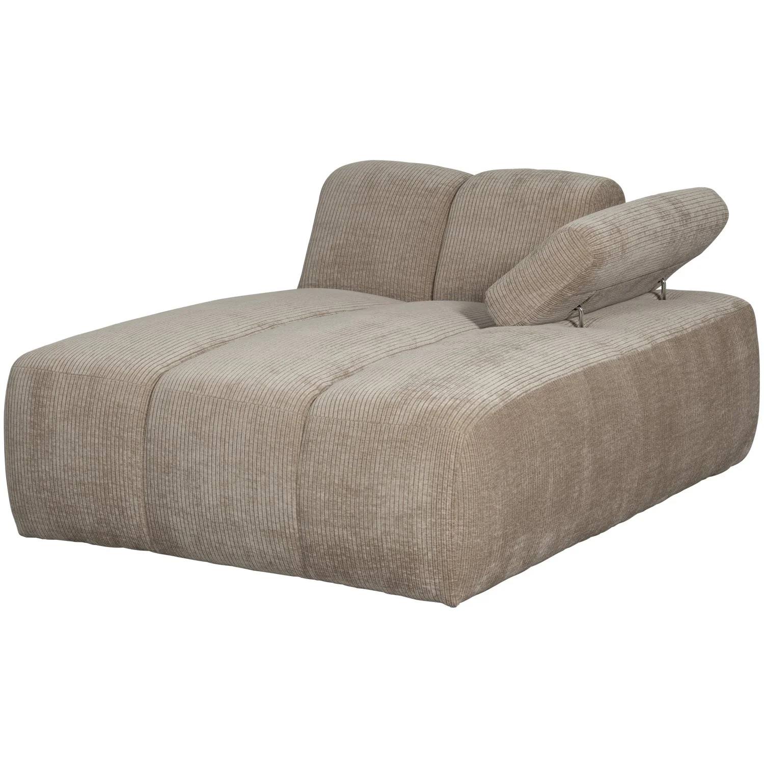 Sofa modułowa MOJO - szezlong prawostronny ciemny piaskowy sztruks - Image 7