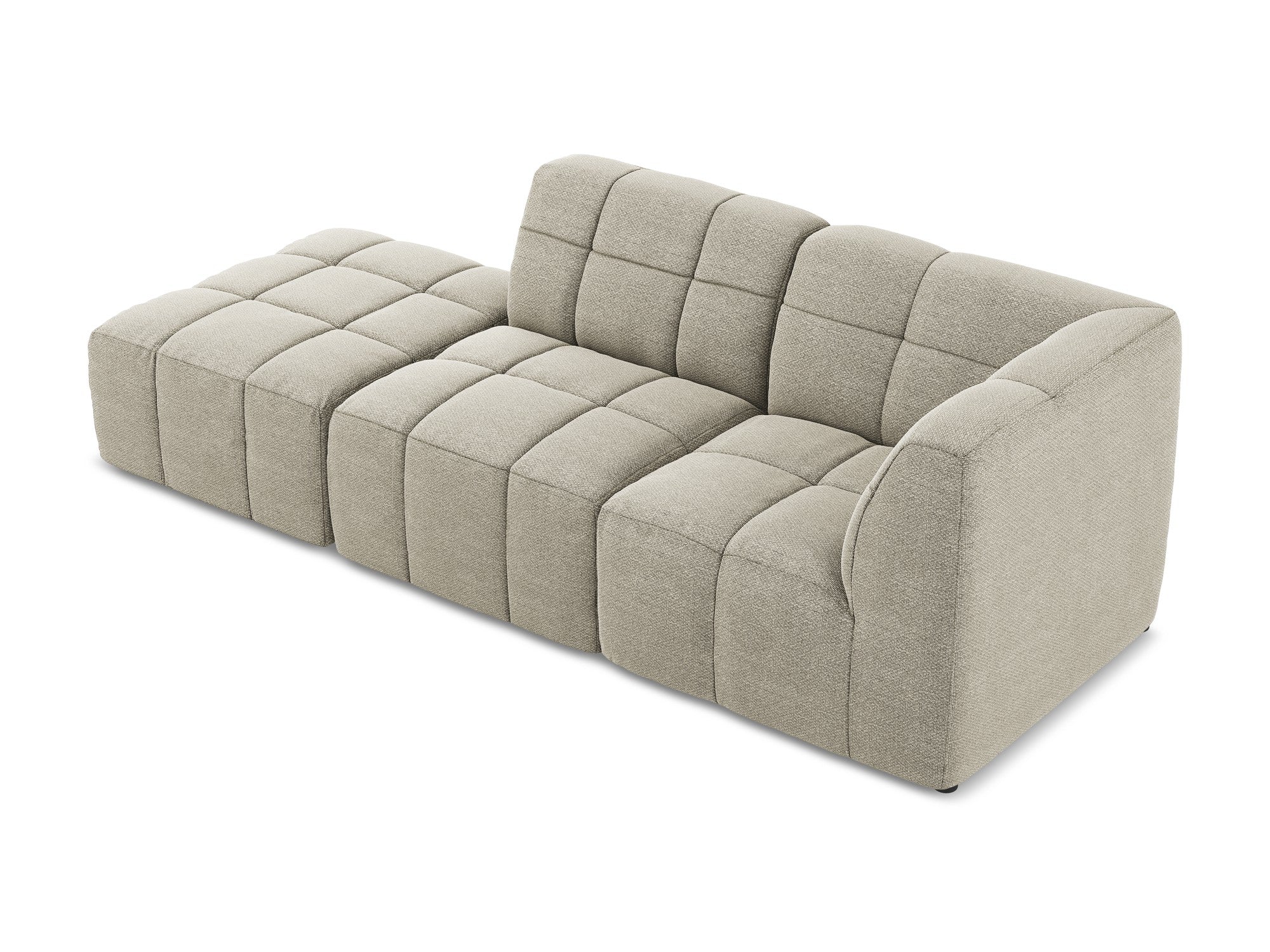 Sofa modułowa prawostronna otwarta 3-osobowa ALOHA taupe boucle - Image 4