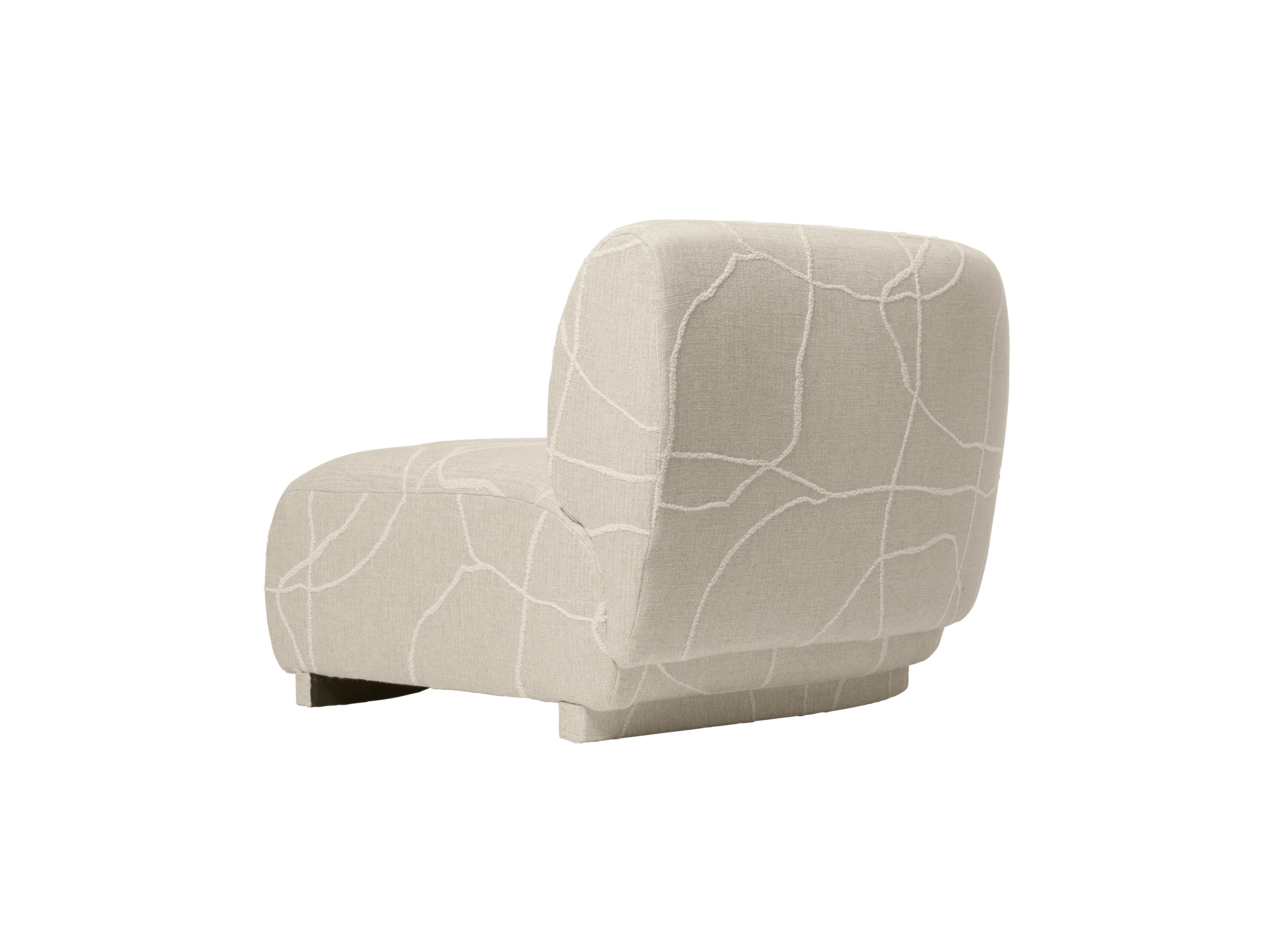 Sofa modułowa RICO Can Lis - element narożny zaokrąglony piaskowy z białym - Image 4