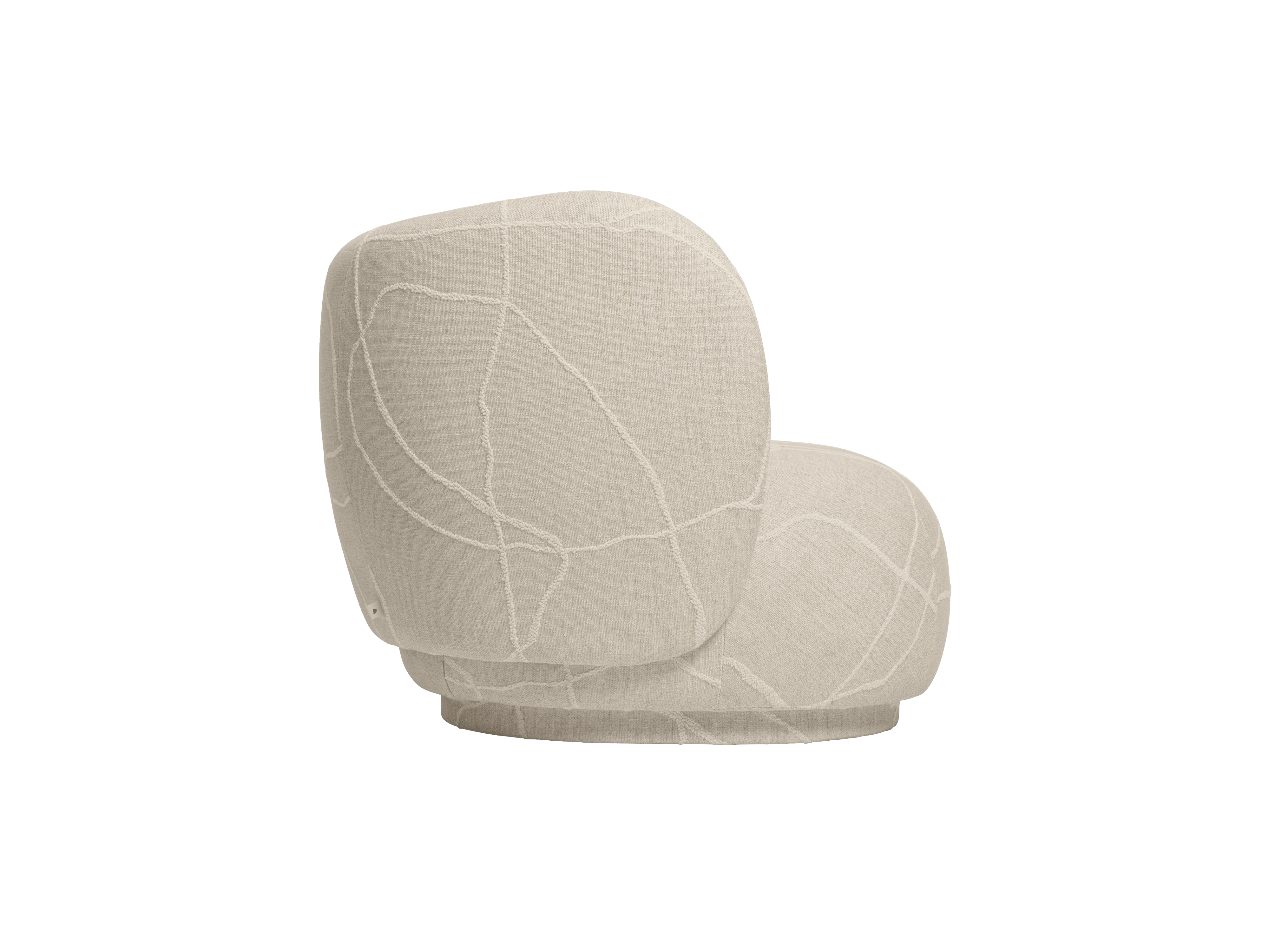 Sofa modułowa RICO Can Lis - element końcowy lewostronny piaskowy z białym - Image 5