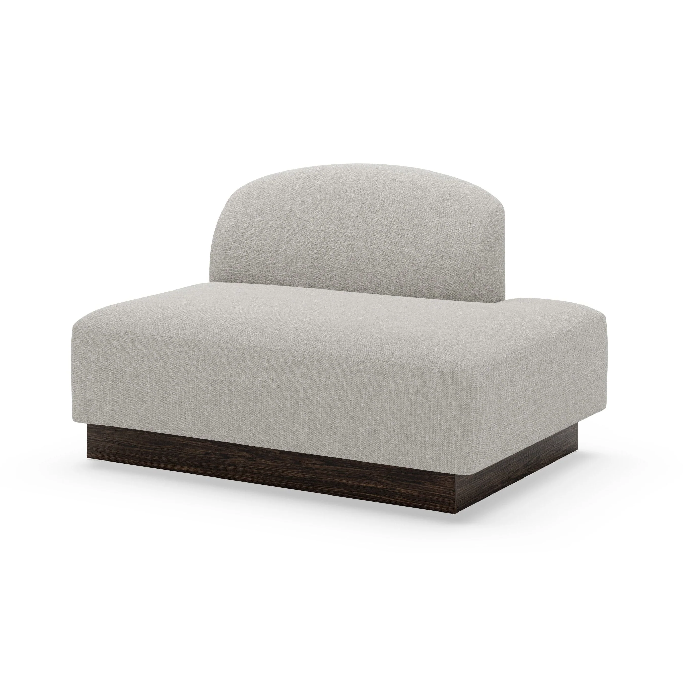Sofa modułowa SHORE - element końcowy otwarty prawostronny personalizowany