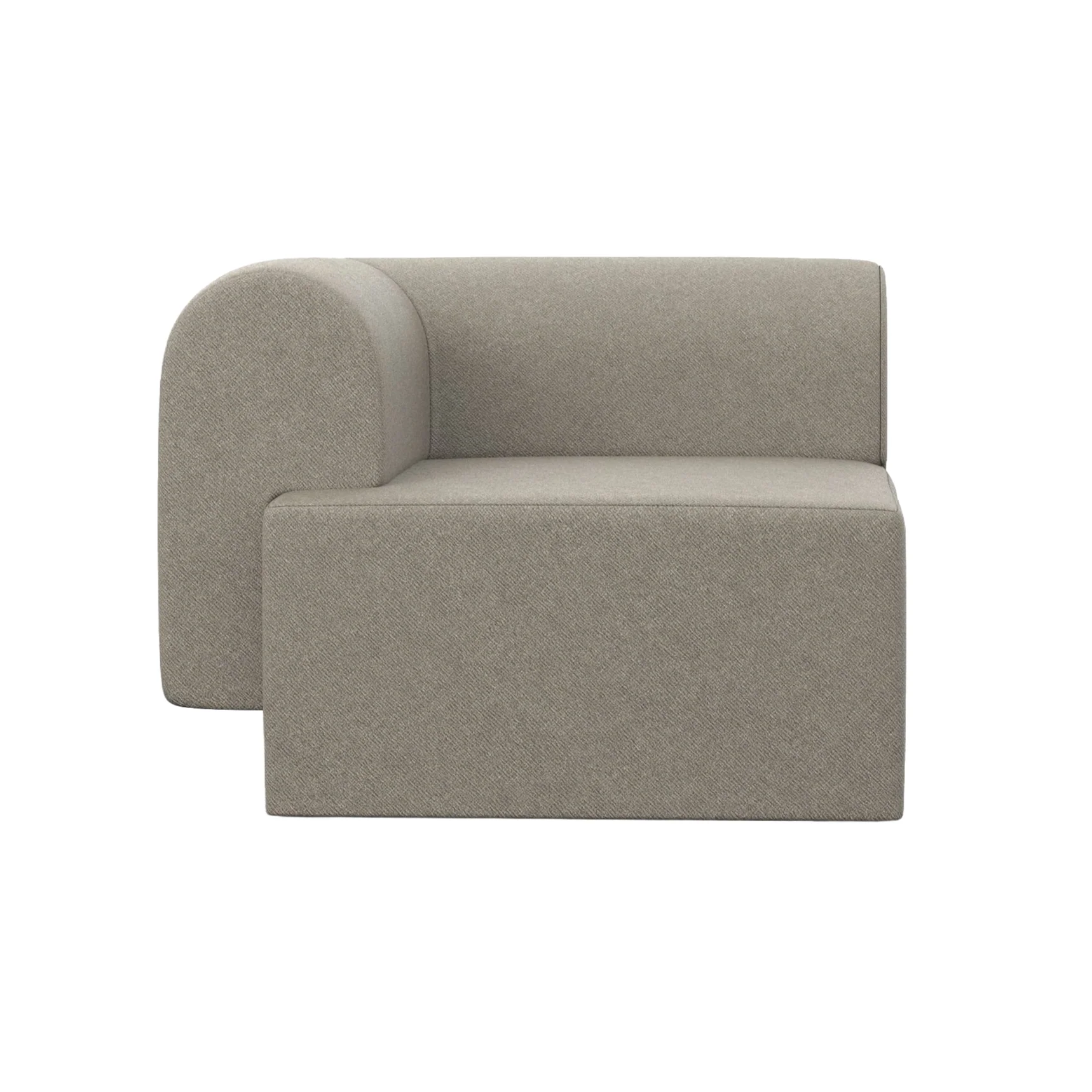 Sofa modułowa TORI - moduł lewostronny taupe