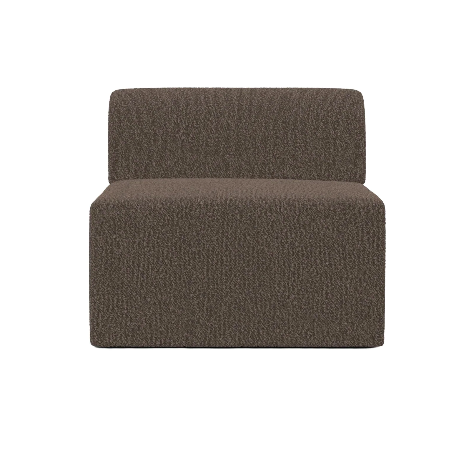 Sofa modulowa TORI - moduł środkowy brązowy boucle