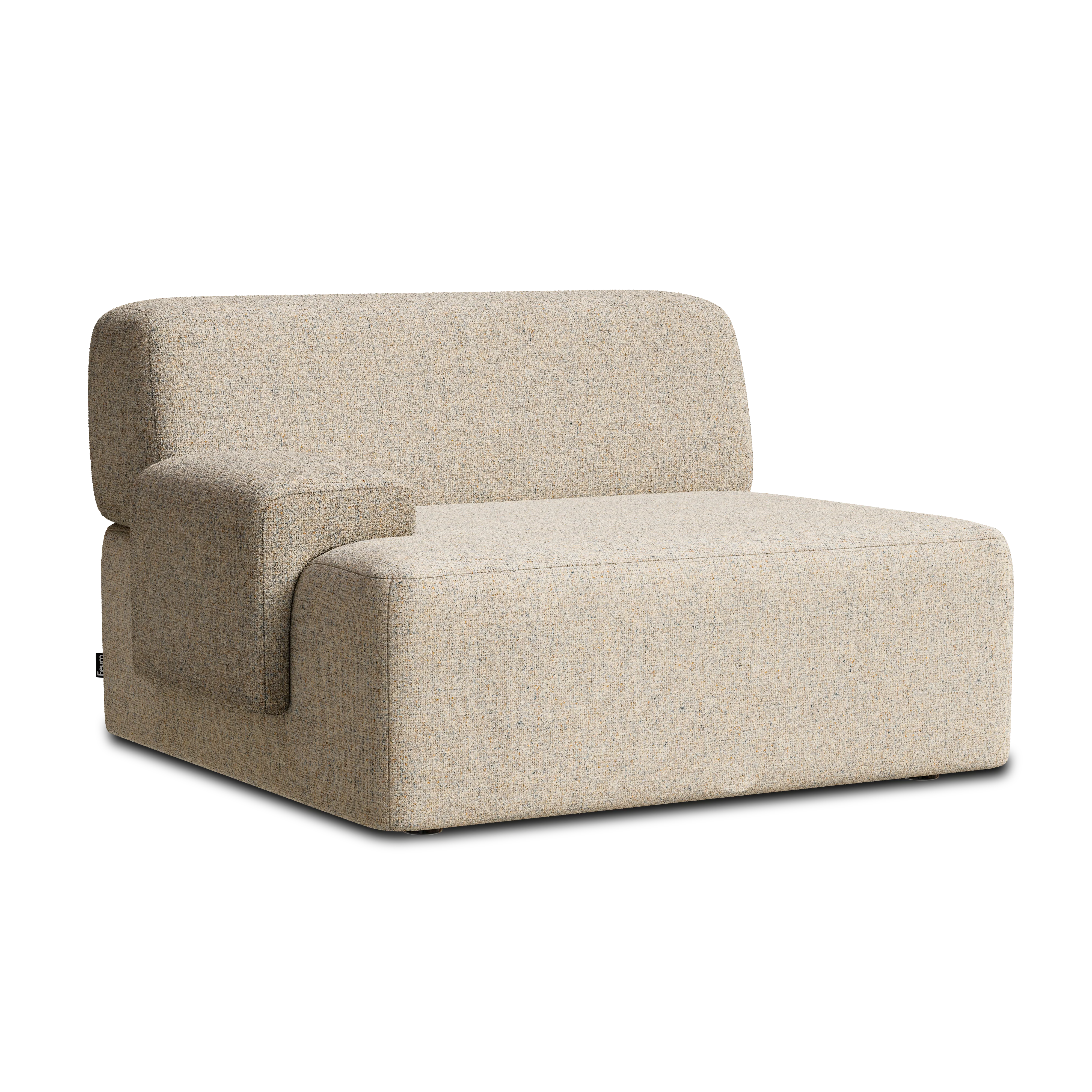 Sofa modułowa UMI - element lewostronny beżowy