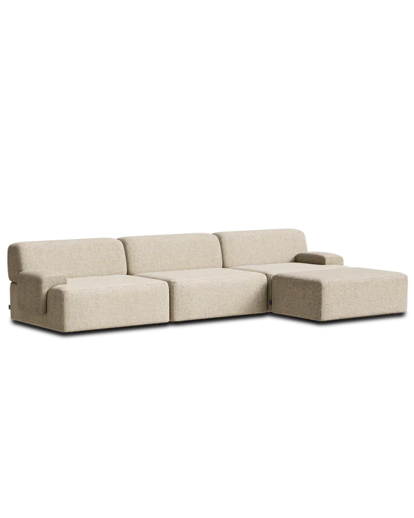 Sofa modułowa UMI - element lewostronny beżowy - Image 4