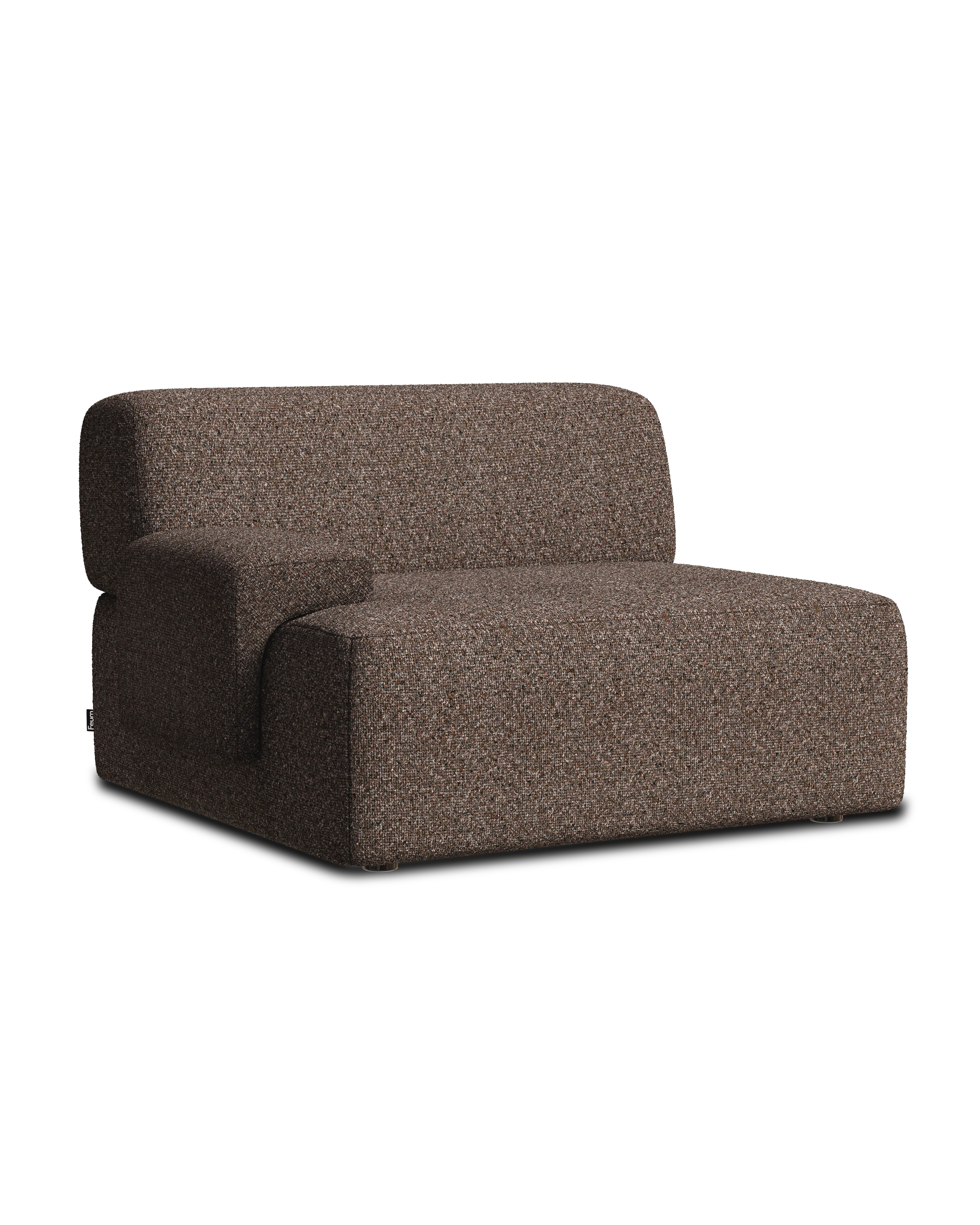 Sofa modułowa UMI - element lewostronny brązowy - Image 3