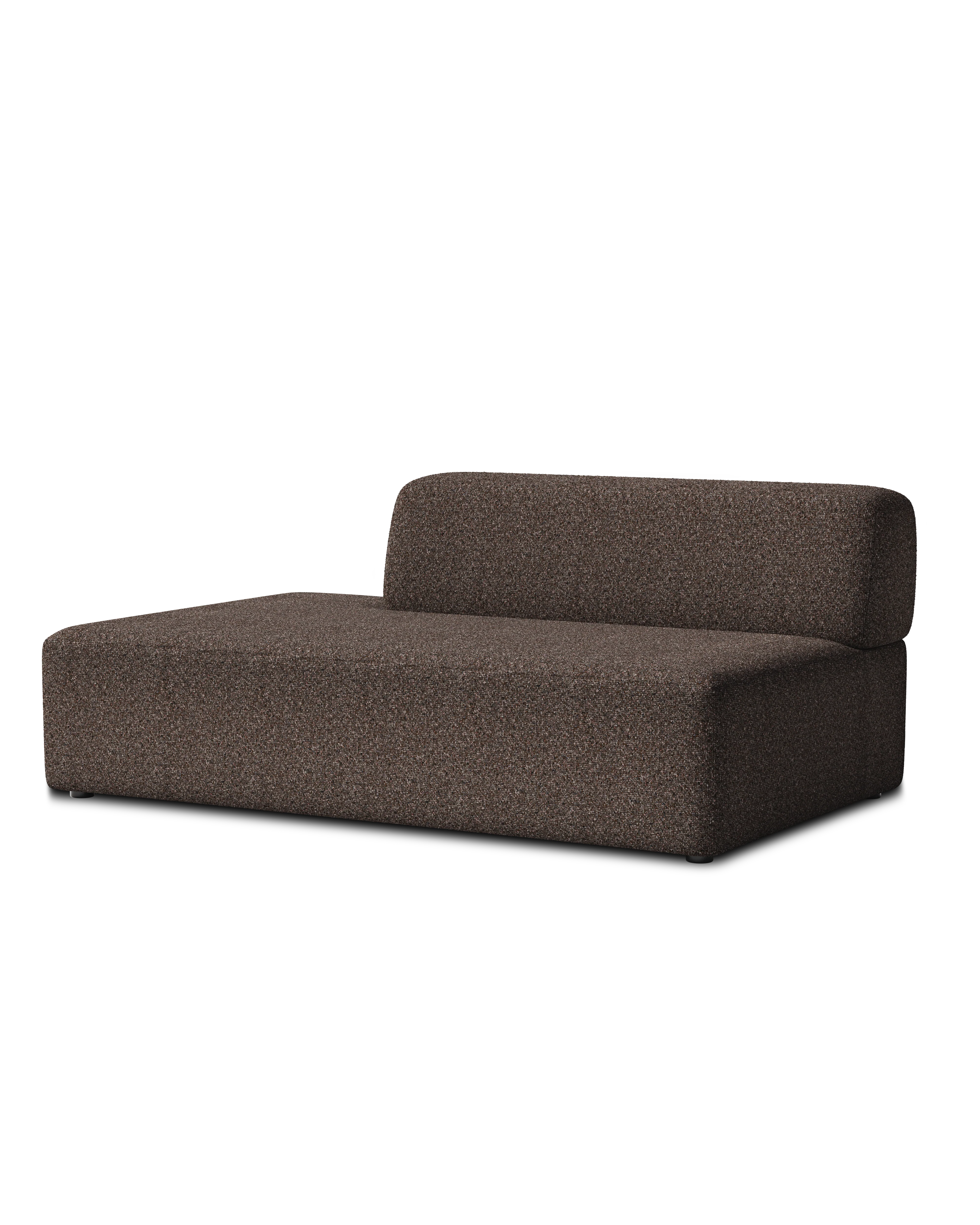 Sofa modułowa UMI - element otwarty prawostronny brązowy - Image 4