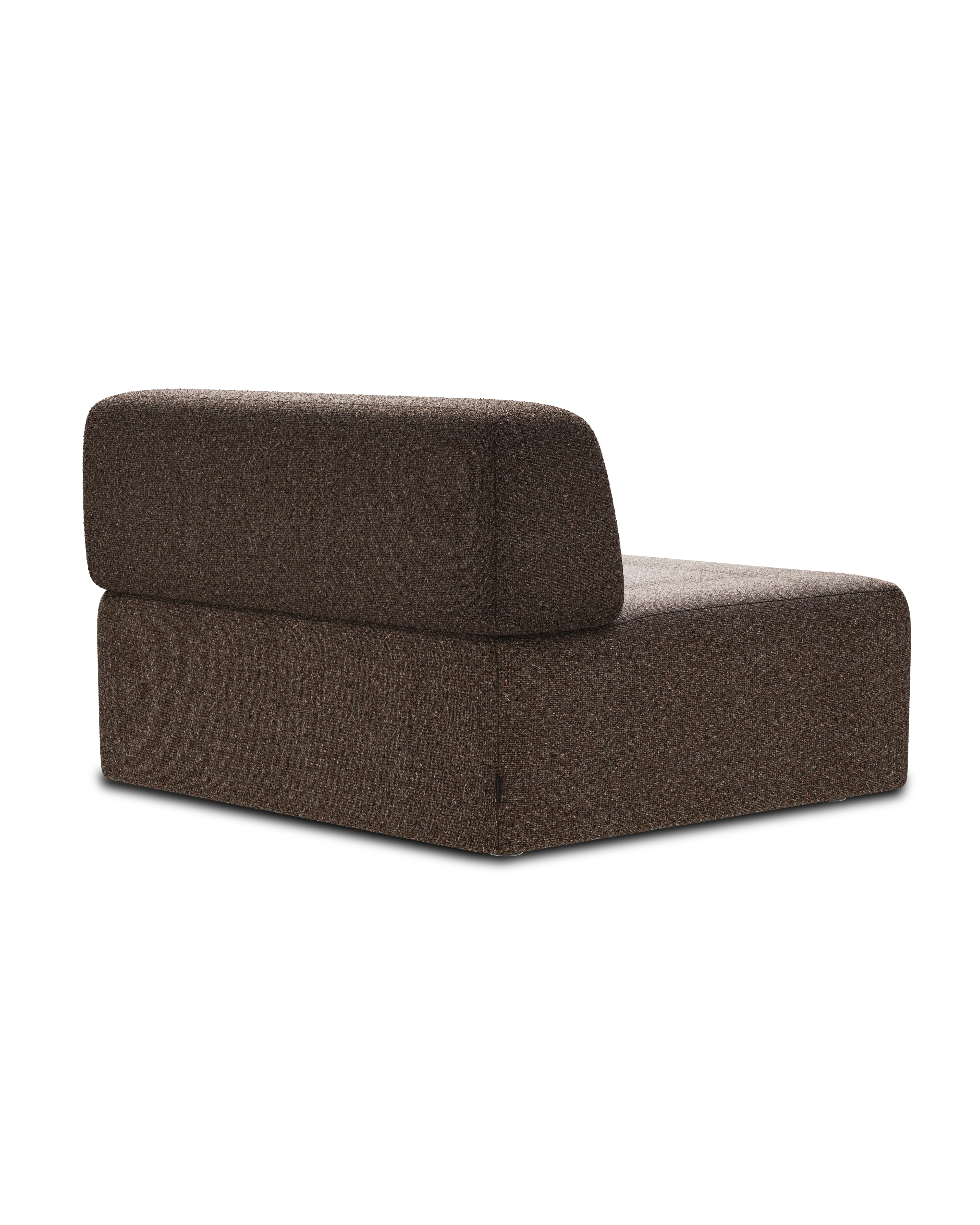 Sofa modułowa UMI - element środkowy brązowy - Image 3