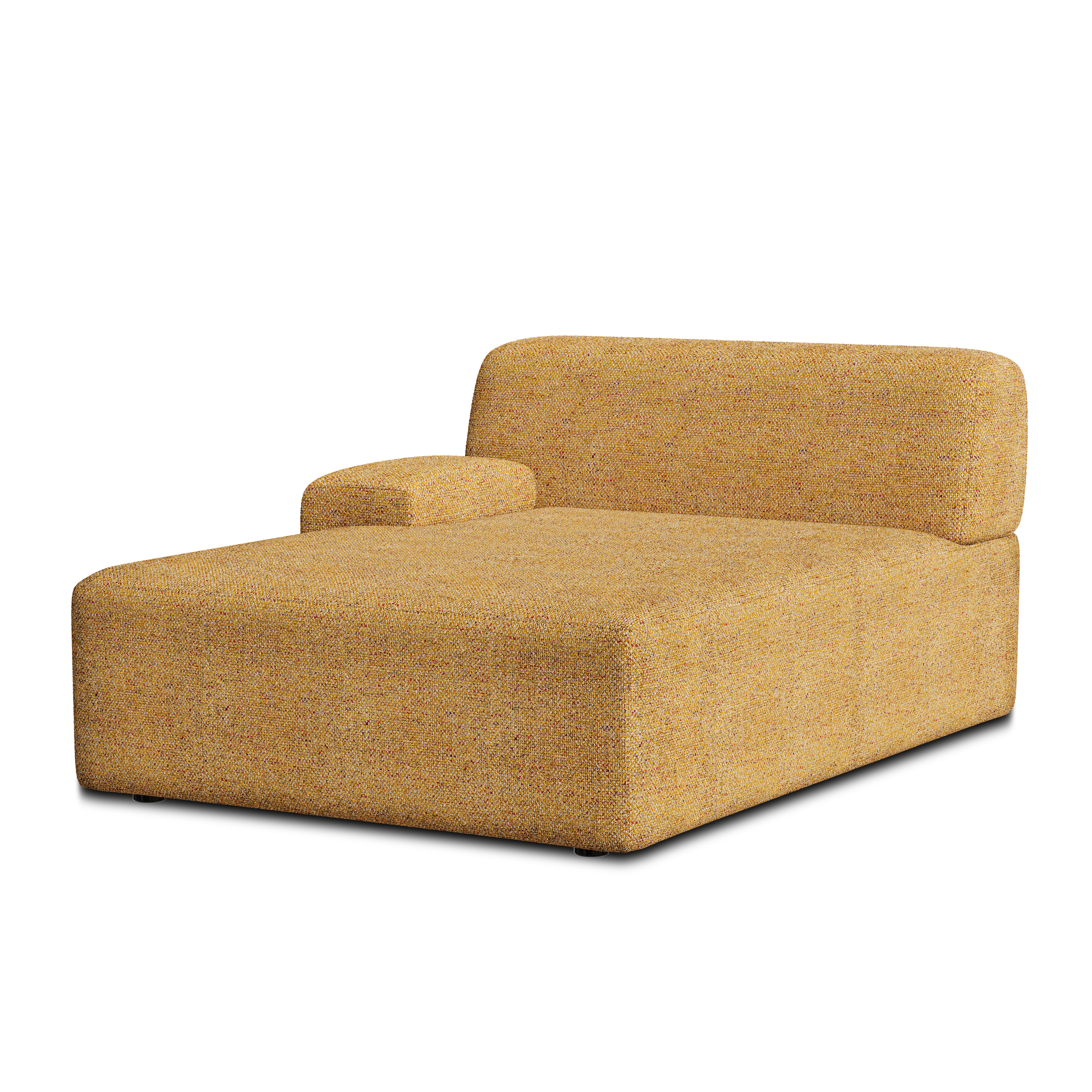 Sofa modułowa UMI - szezlong lewostronny jesienny pomarańczowy