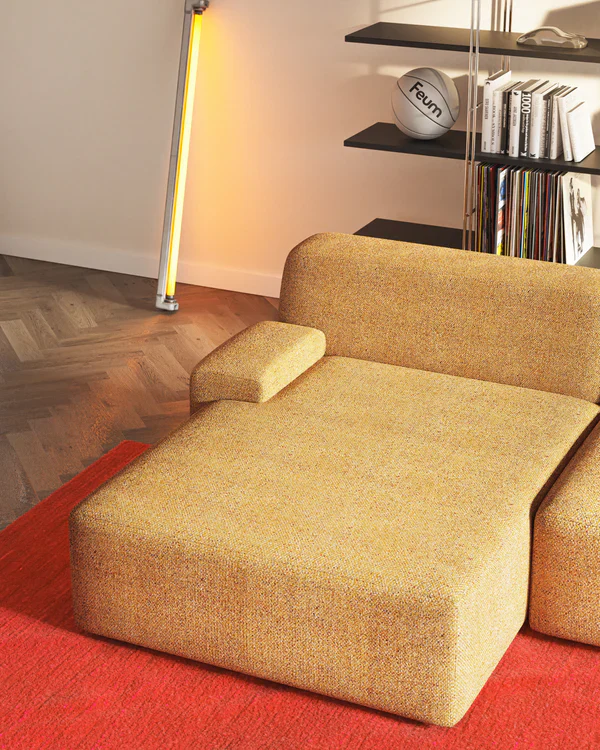Sofa modułowa UMI - szezlong lewostronny jesienny pomarańczowy - Image 5