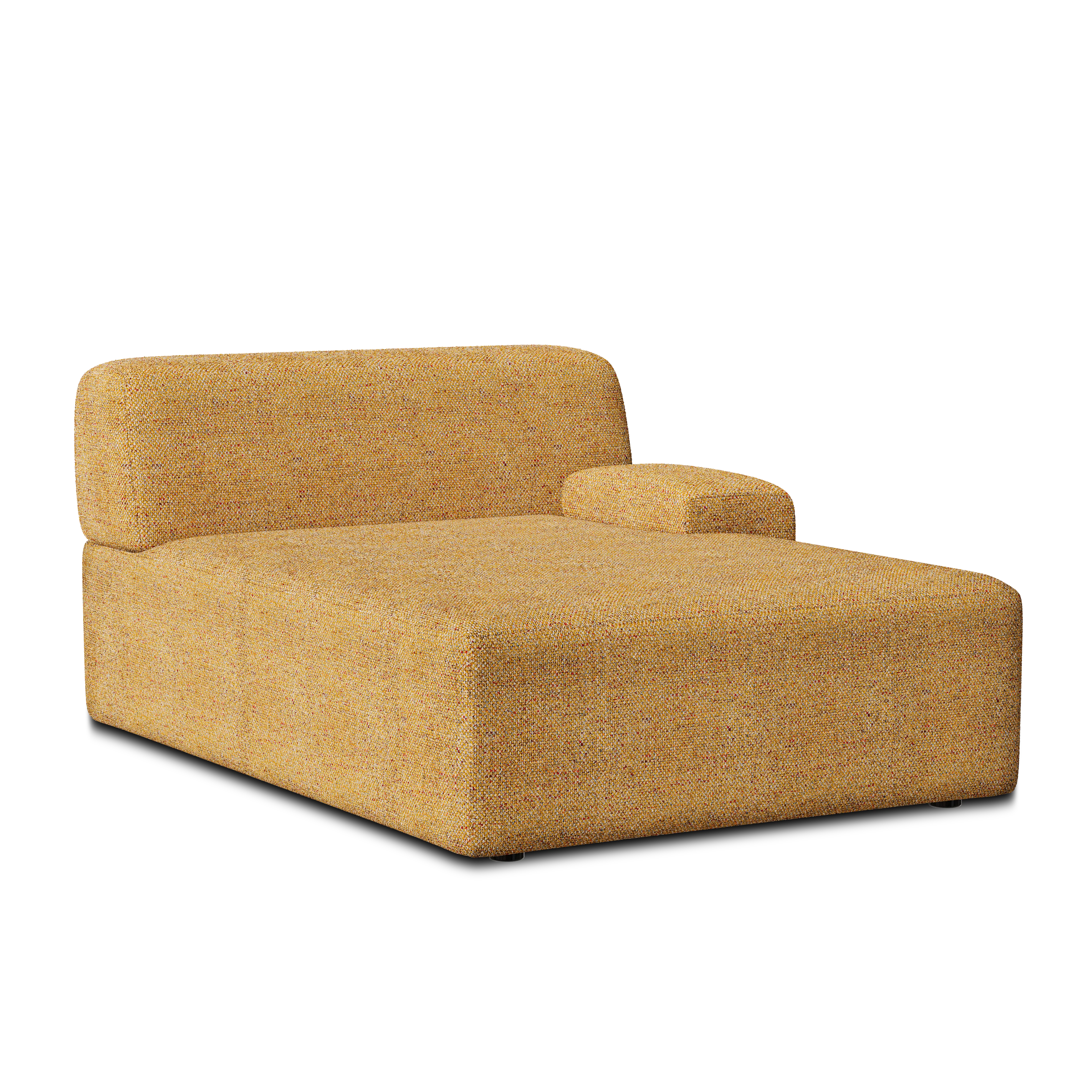 Sofa modułowa UMI - szezlong prawostronny jesienny pomarańczowy