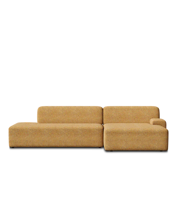 Sofa modułowa UMI - element otwarty prawostronny jesienny pomarańczowy - Image 5