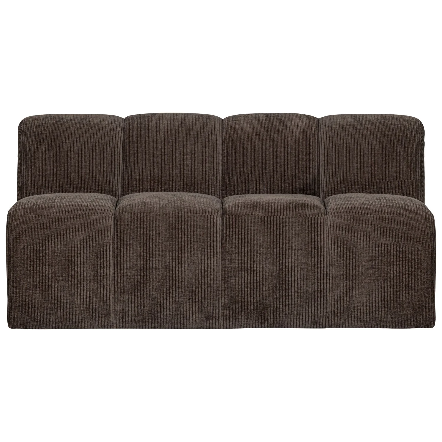 Sofa modułowa MOJO BENCH - element 3-osobowy ciemnobrązowy sztruks - Image 2