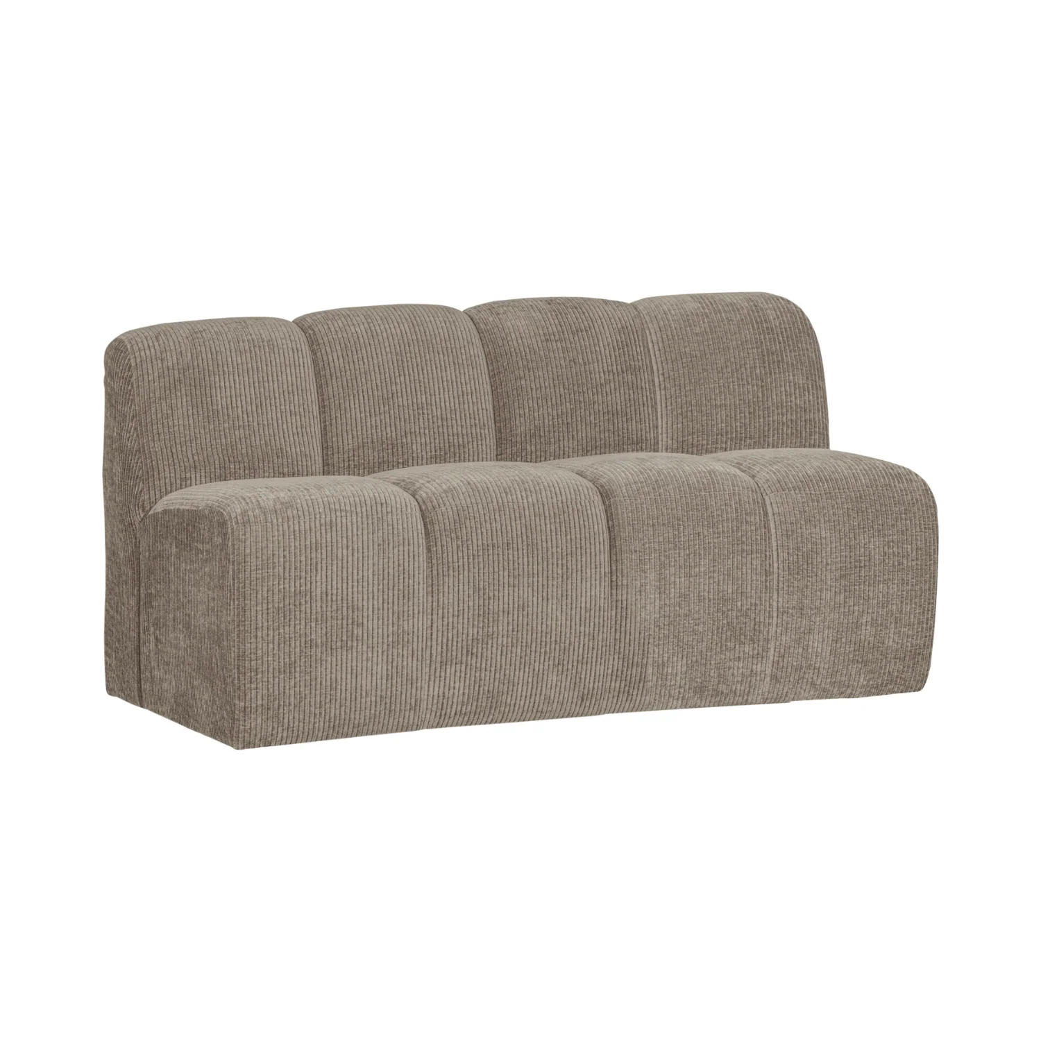 Sofa modułowa MOJO BENCH - element 3-osobowy ciemny piaskowy sztruks