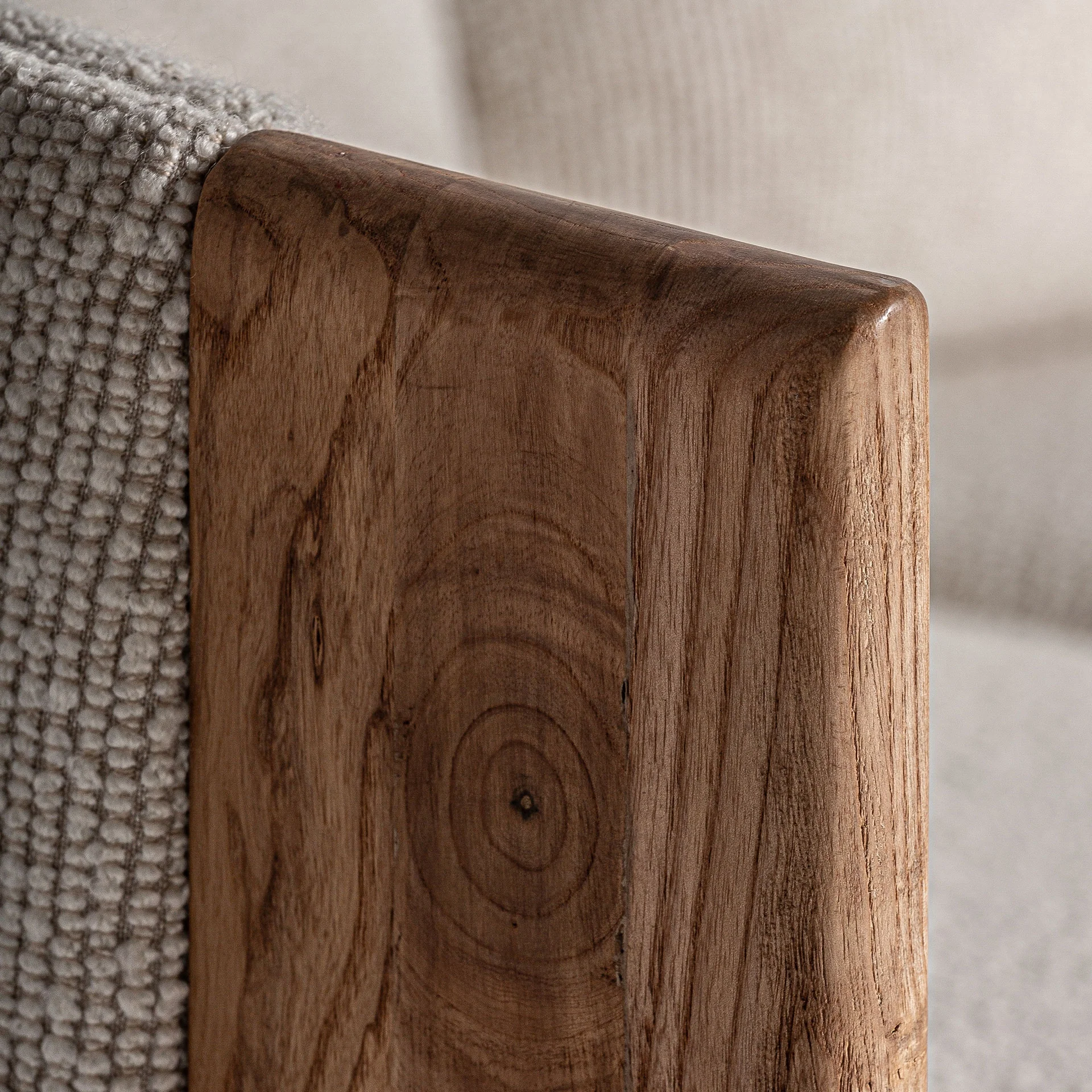 Sofa NARA beżowy z dębową podstawą - Image 2