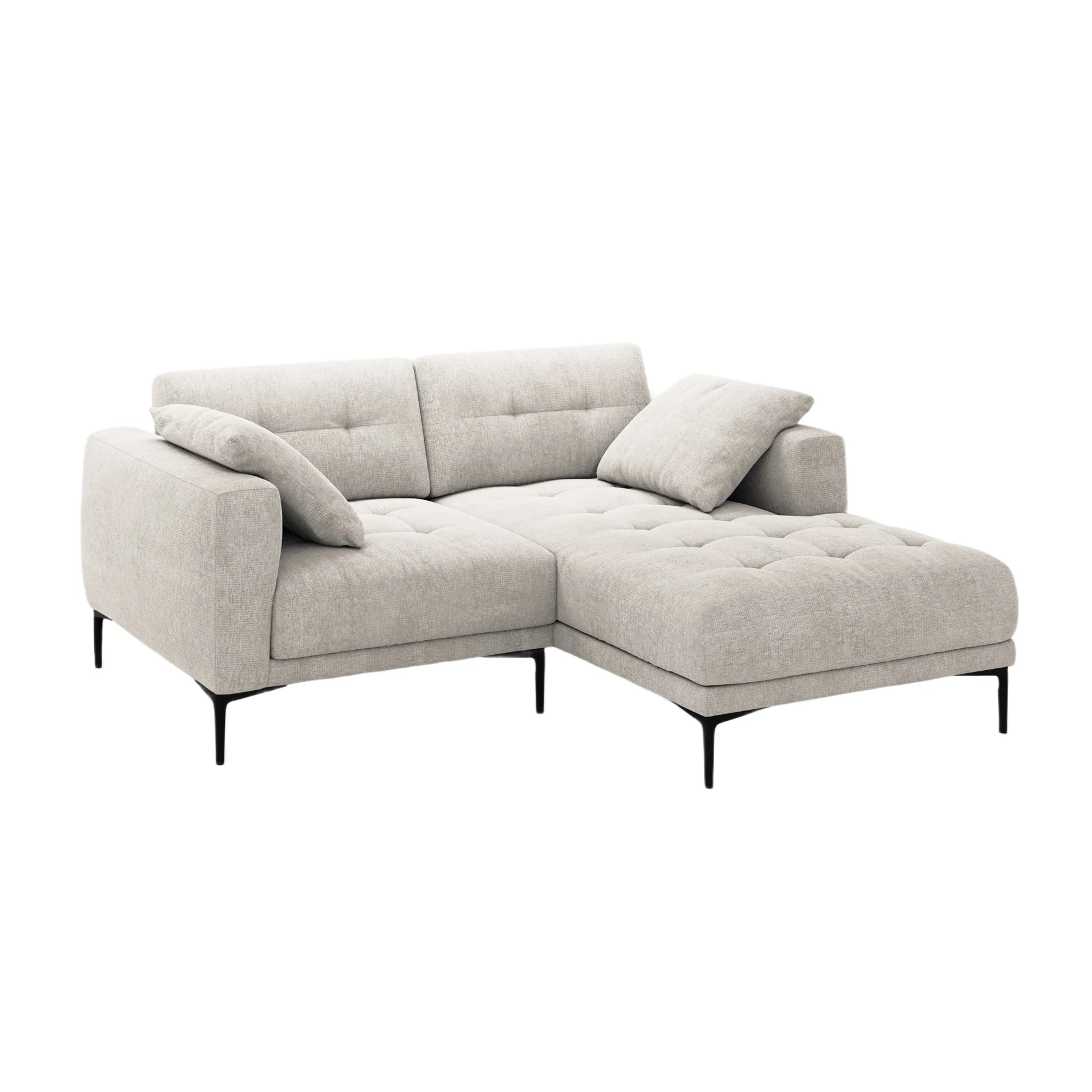 Sofa narożna prawostronna BEMY beżowy szenil