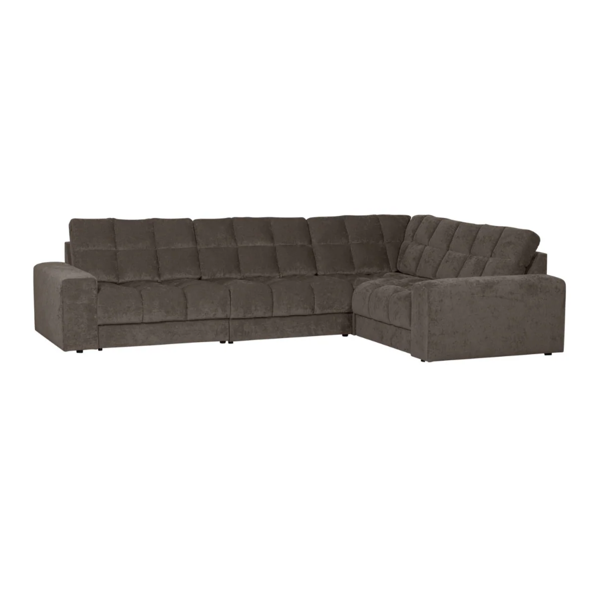 Sofa narożna prawostronna SECOND DATE ciepły szary