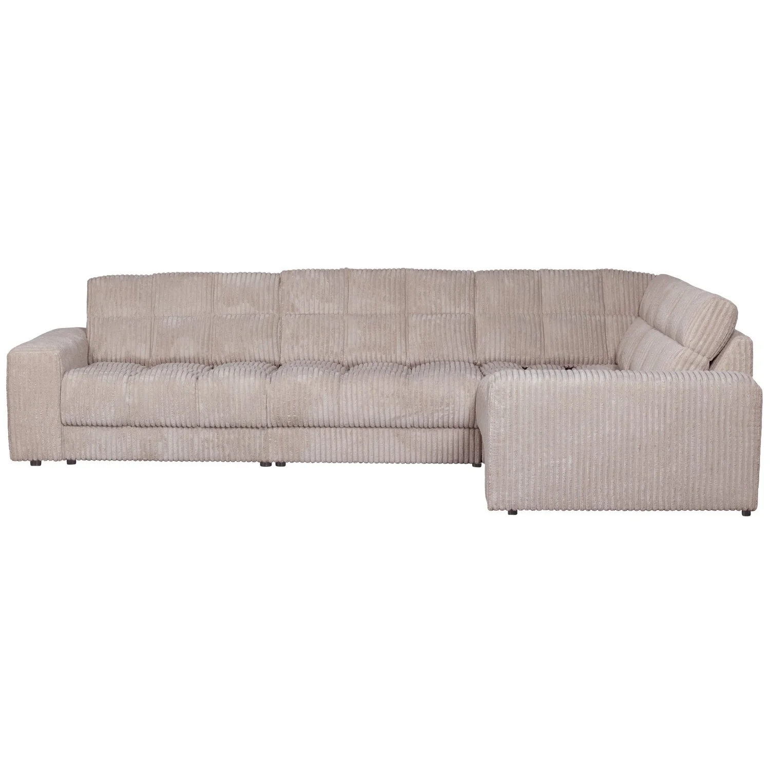 Sofa narożna prawostronna SECOND DATE kremowy sztruks - Image 3