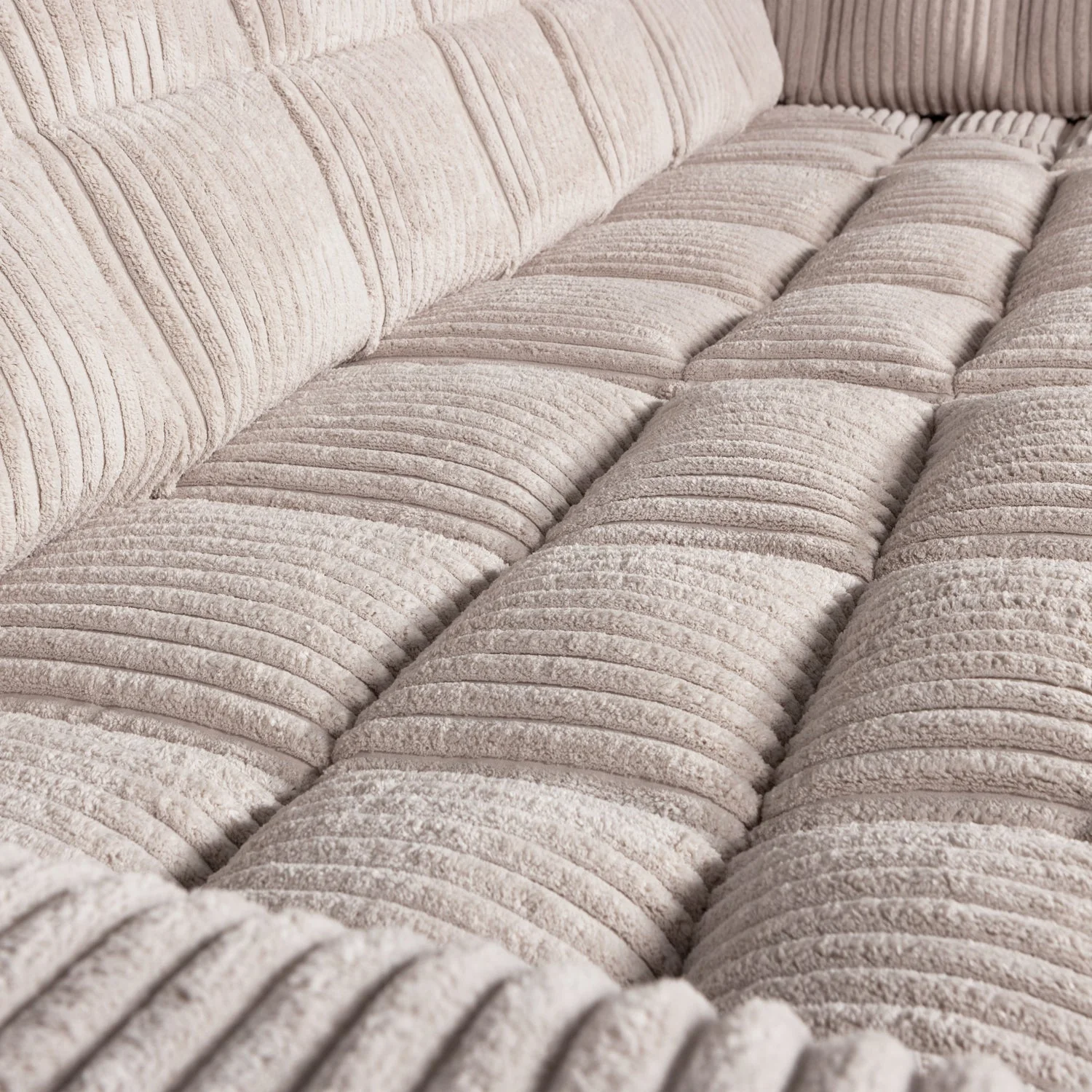 Sofa narożna prawostronna SECOND DATE kremowy sztruks - Image 6