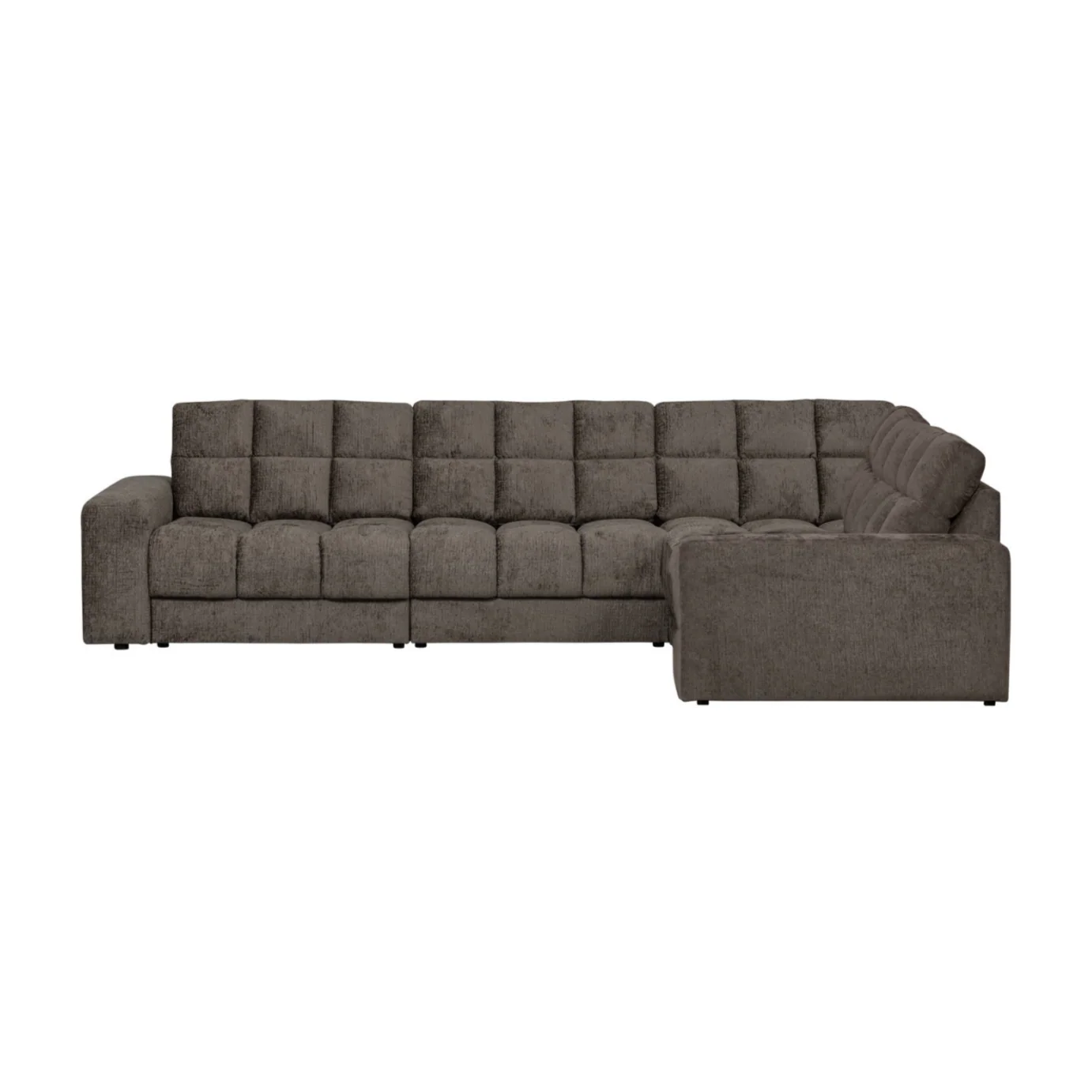 Sofa narożna prawostronna SECOND DATE - MOUNTAIN aksamit