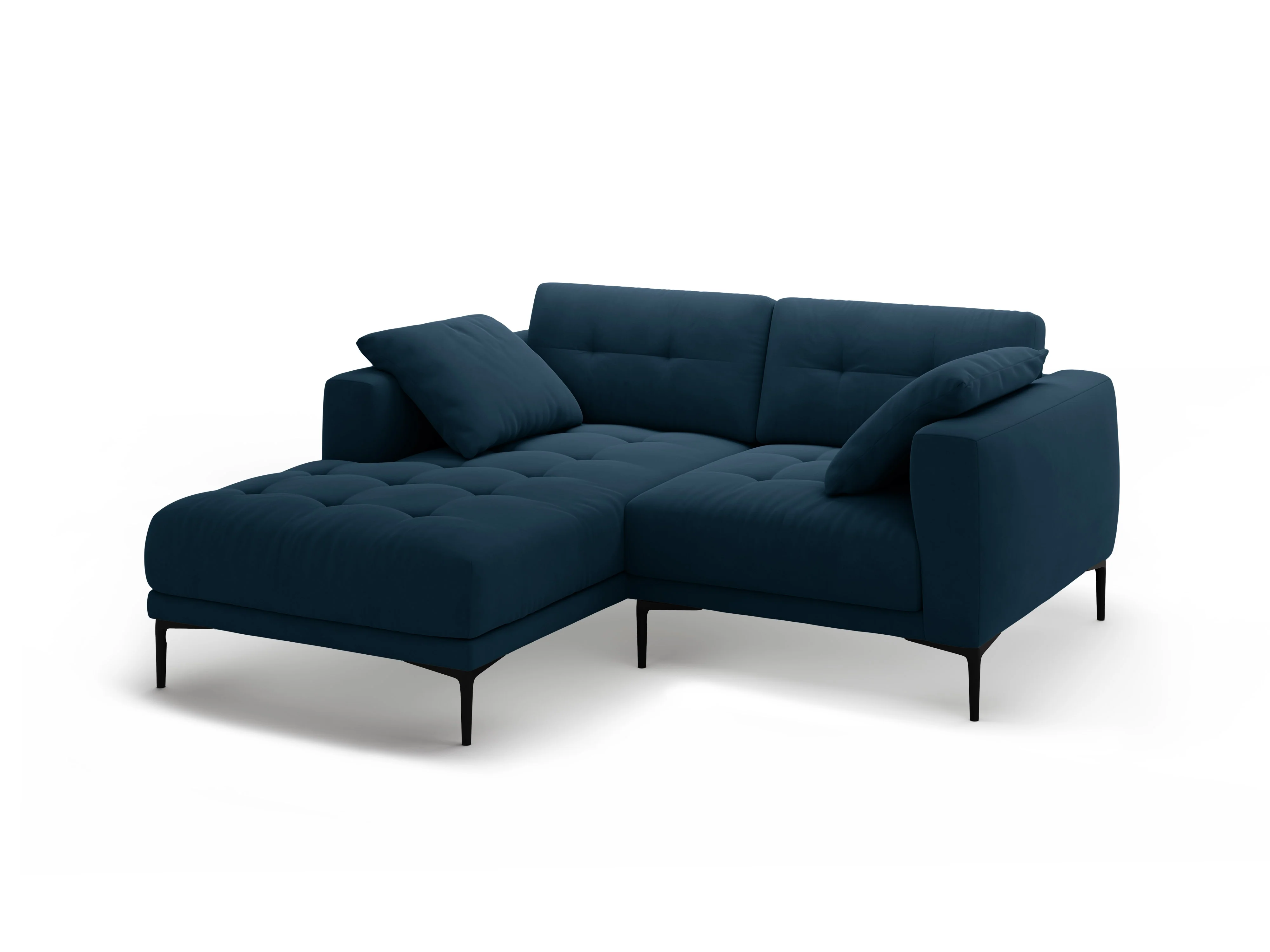 Sofa narożna lewostronna aksamitna BEMY granat królewski - Image 4