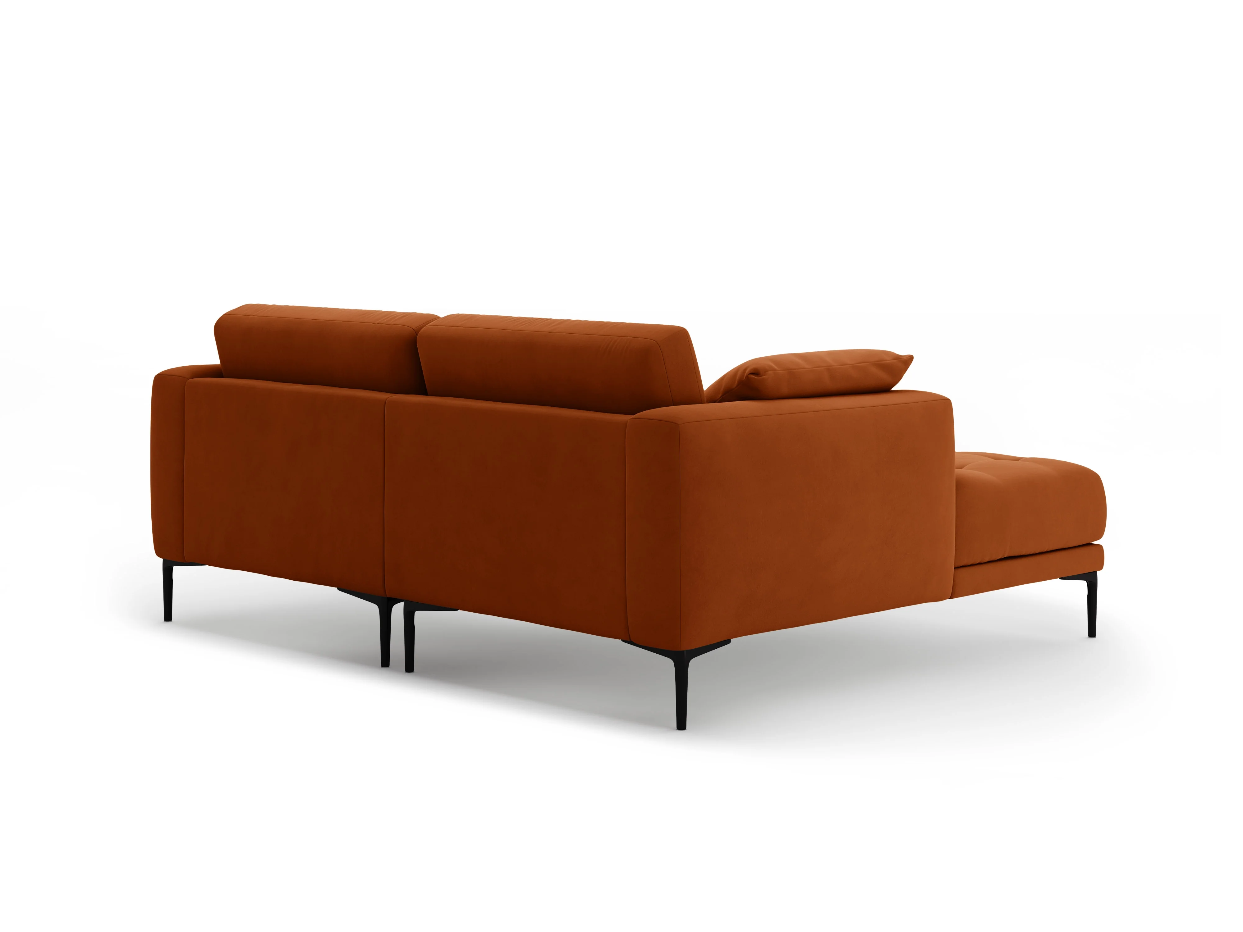 Sofa narożna lewostronna aksamitna BEMY terracotta - Image 5