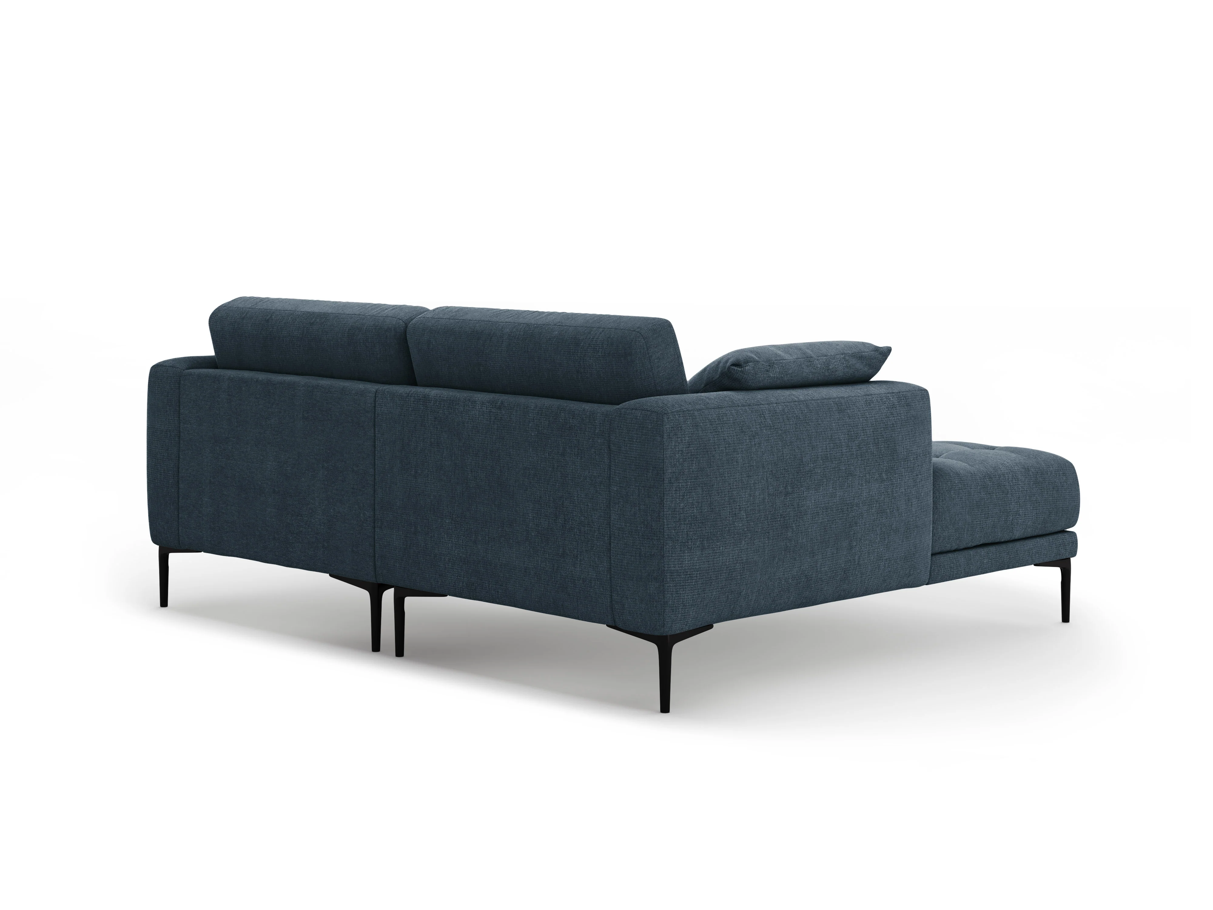 Sofa narożna lewostronna BEMY ciemnoniebieski szenil - Image 5