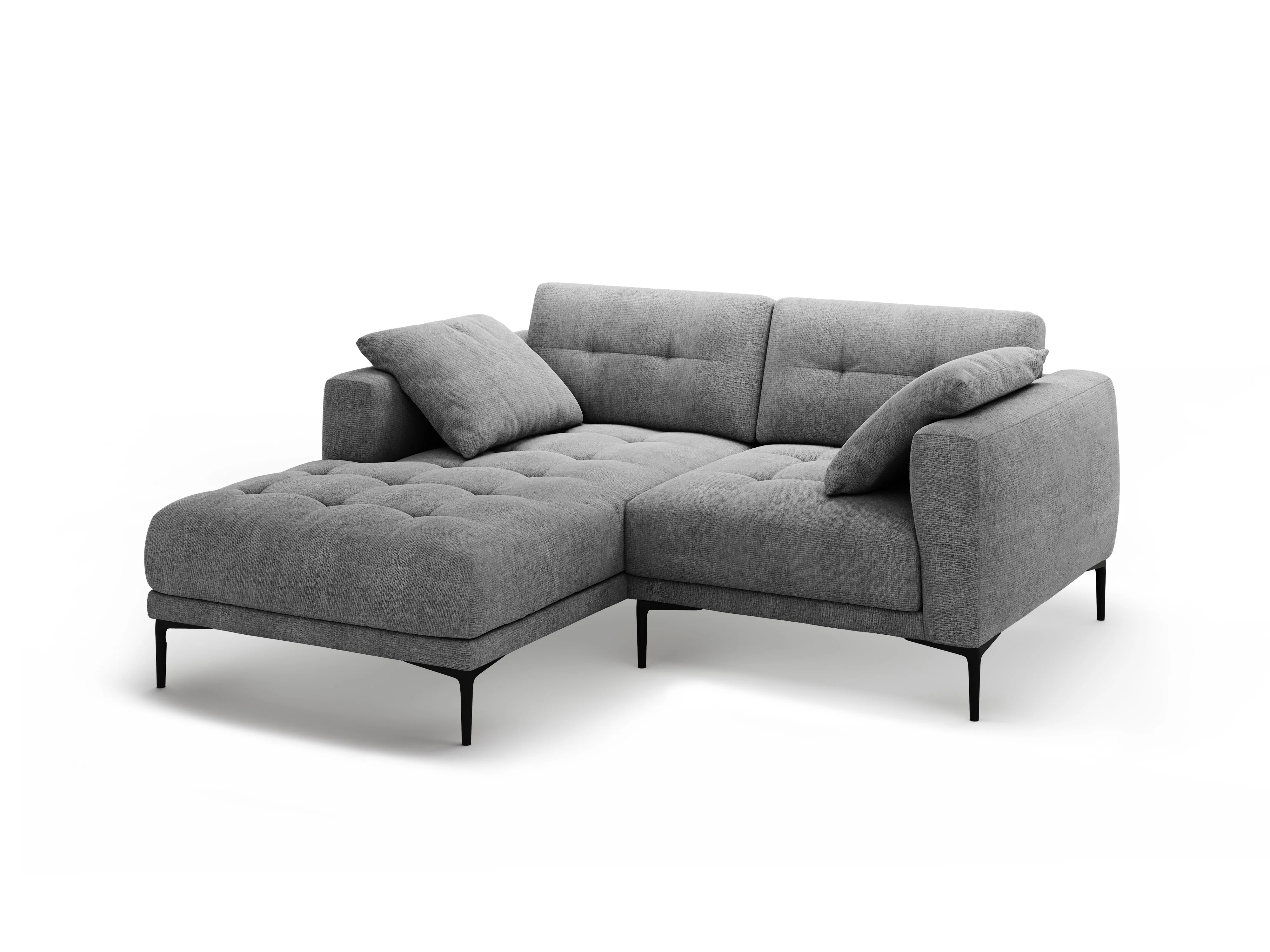 Sofa narożna lewostronna BEMY szary szenil - Image 4